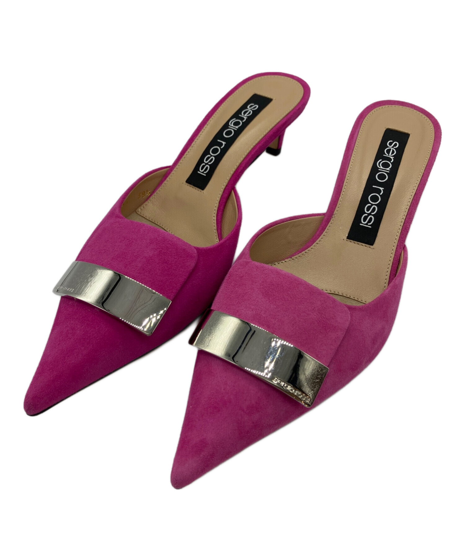 中古・古着通販】sergio rossi (セルジオロッシ) ミュール ピンク