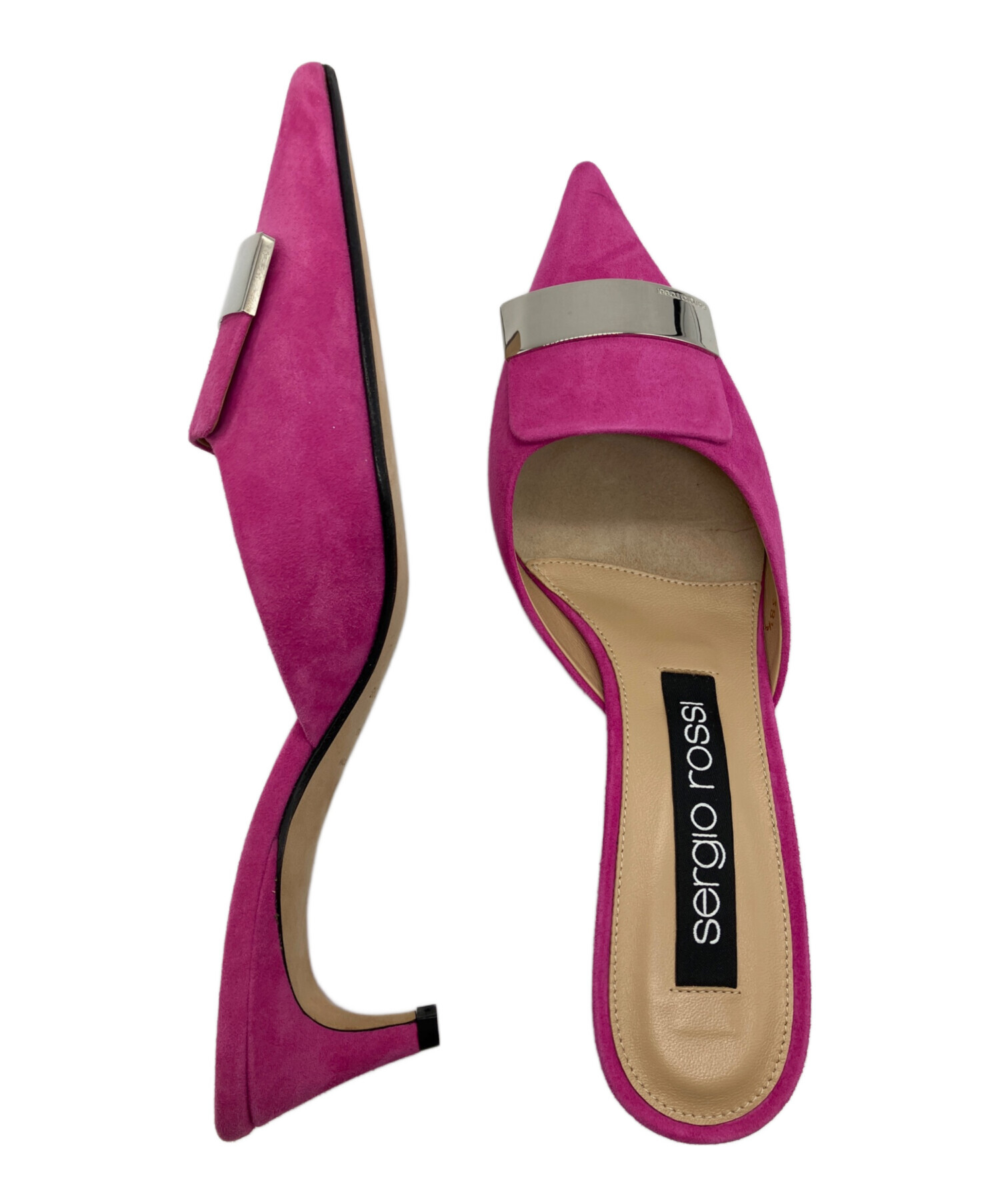 中古・古着通販】sergio rossi (セルジオロッシ) ミュール ピンク
