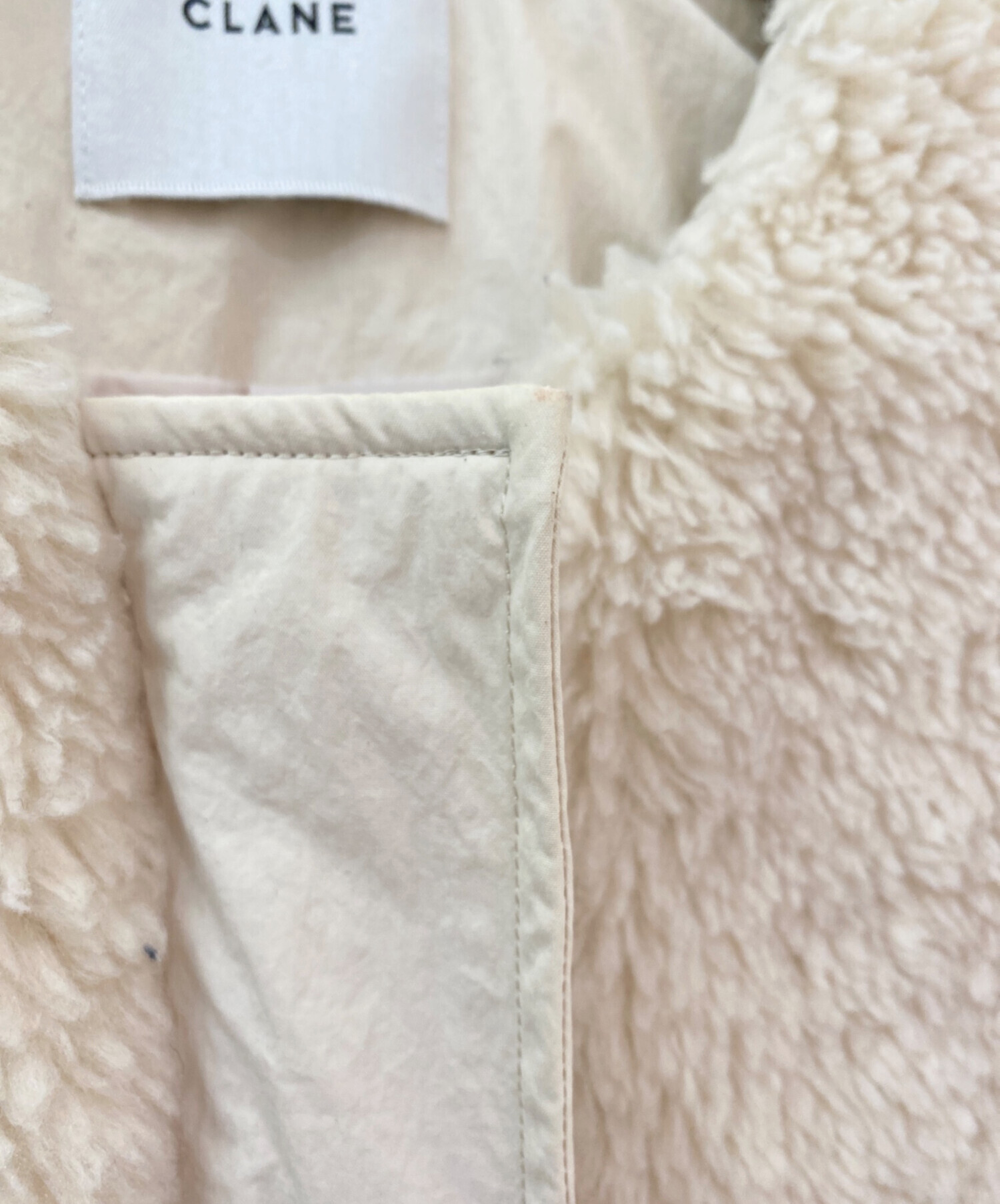 中古・古着通販】CLANE (クラネ) BOA VEST LAYERED DOWN COAT 