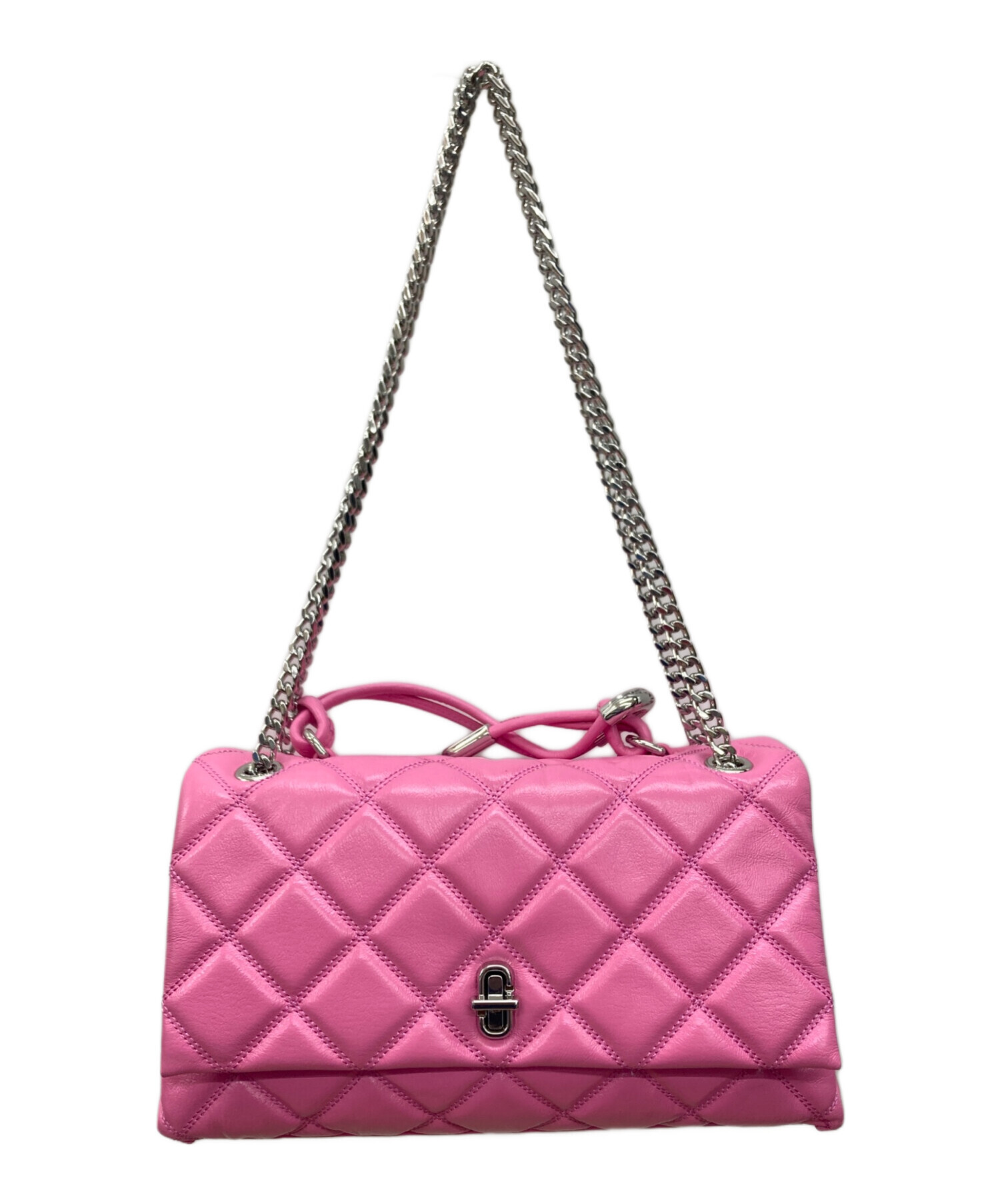 ラムさん専用【美品】MARC JACOBS ピンク 2wayショルダーバッグ 中古・古着通販】MARC JACOBS (マークジェイコブズ) チェーン