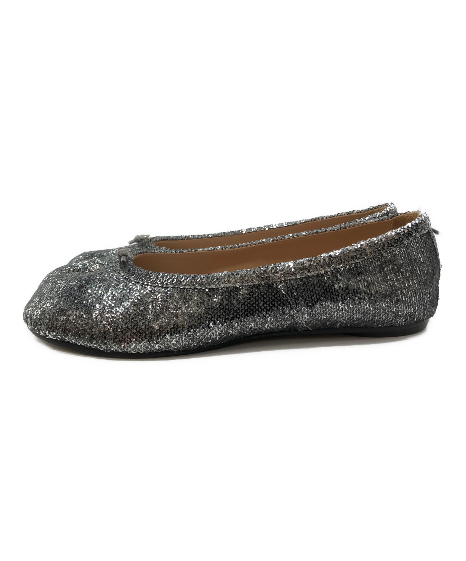 【最終値下】 Maison Margiela 足袋パンプス ブラック37 中古・古着通販】Maison Margiela (メゾンマルジェラ) スパンコール