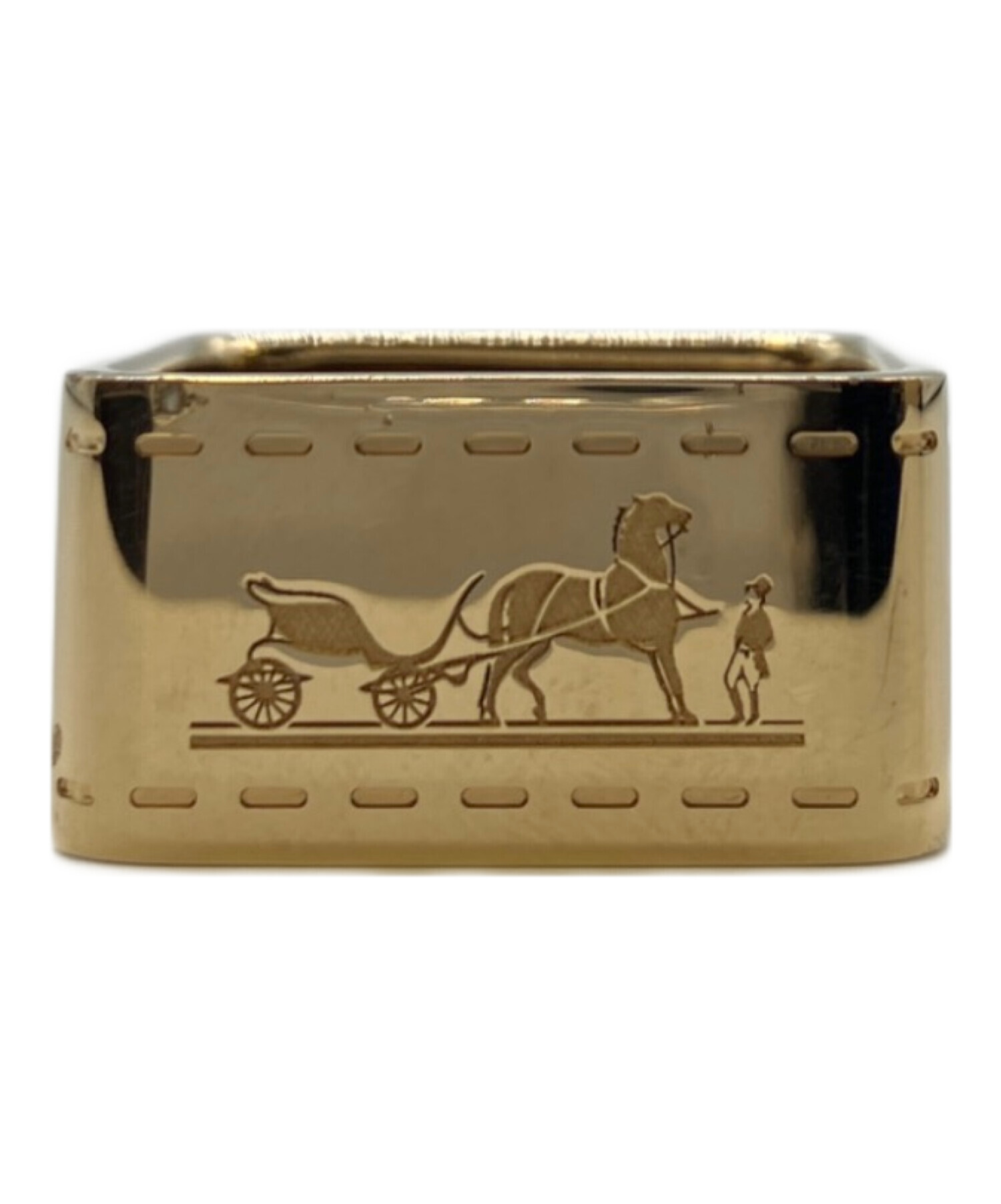 中古・古着通販】HERMES (エルメス) スカーフリング 90 ゴールド