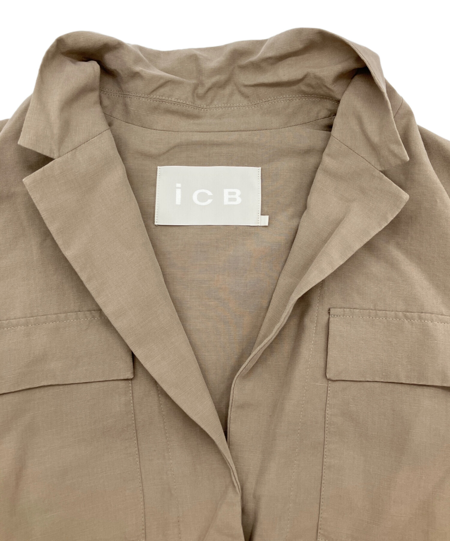 中古・古着通販】icB (アイシービー) UnleashLite ジレ ベージュ 