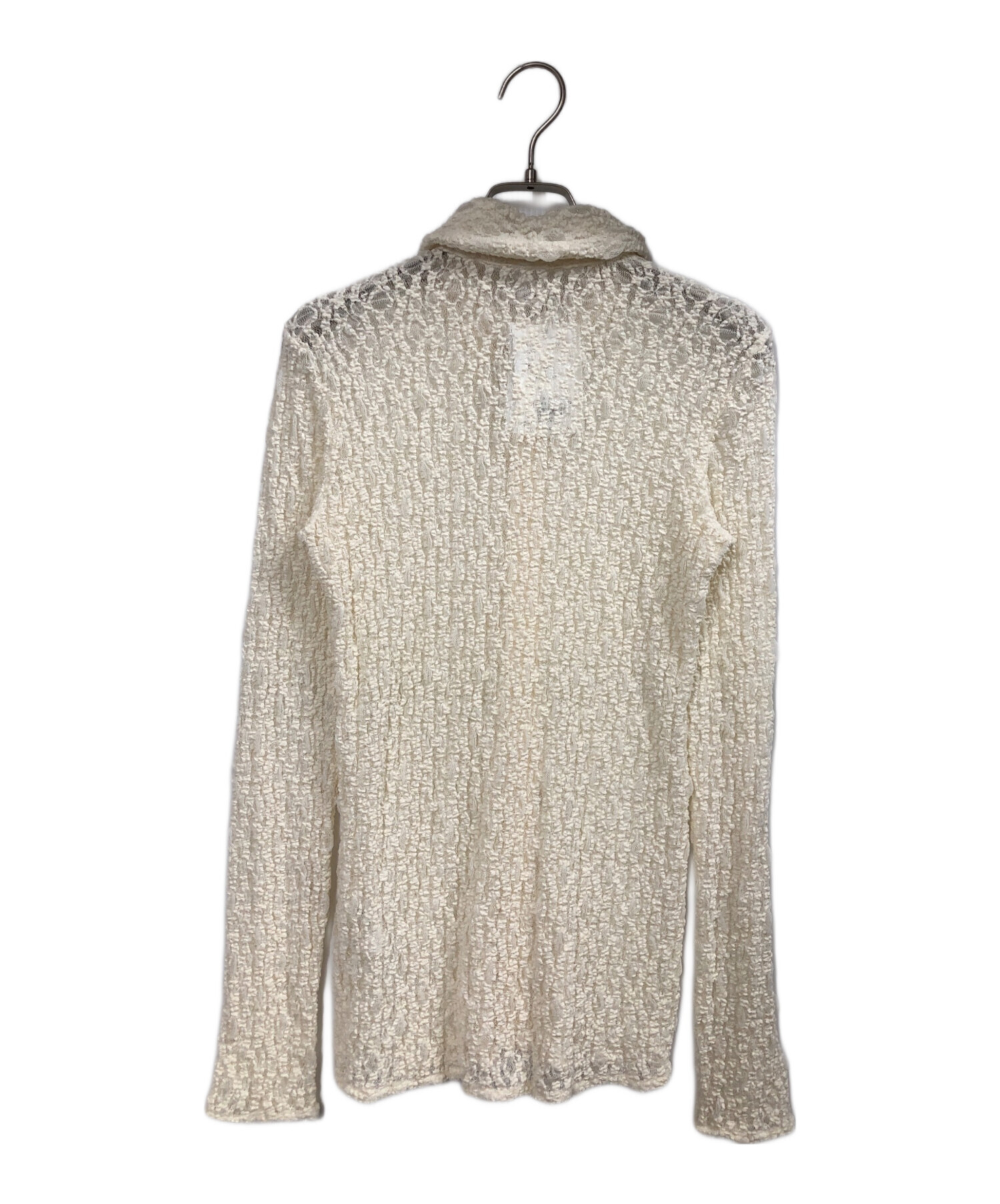 中古・古着通販】CLANE (クラネ) LADY LACE SHIRT ホワイト サイズ:1