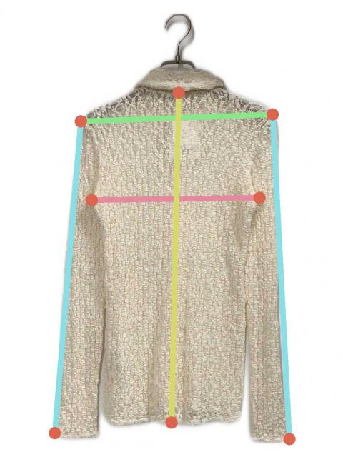 中古・古着通販】CLANE (クラネ) LADY LACE SHIRT ホワイト サイズ:1