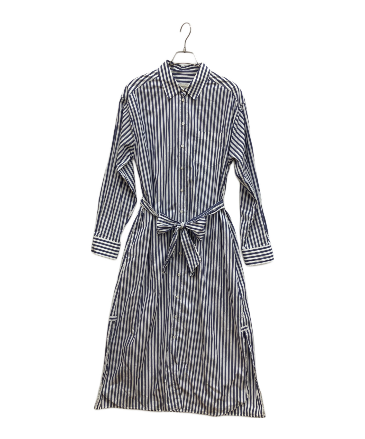 近年✨マックスマーラ シャツ ワンピース マキシ ゆったり ストライプ L相当 近年✨マックスマーラ シャツ ワンピース マキシ ゆったり ストライプ