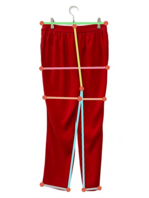 中古・古着通販】YOKO CHAN (ヨーコチャン) ギャザーパンツ レッド