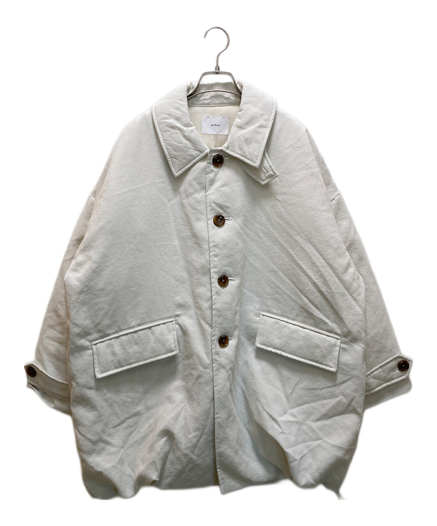 中古・古着通販】miffew (ミフュー) ワイドスクエアバルマカーンダウン 