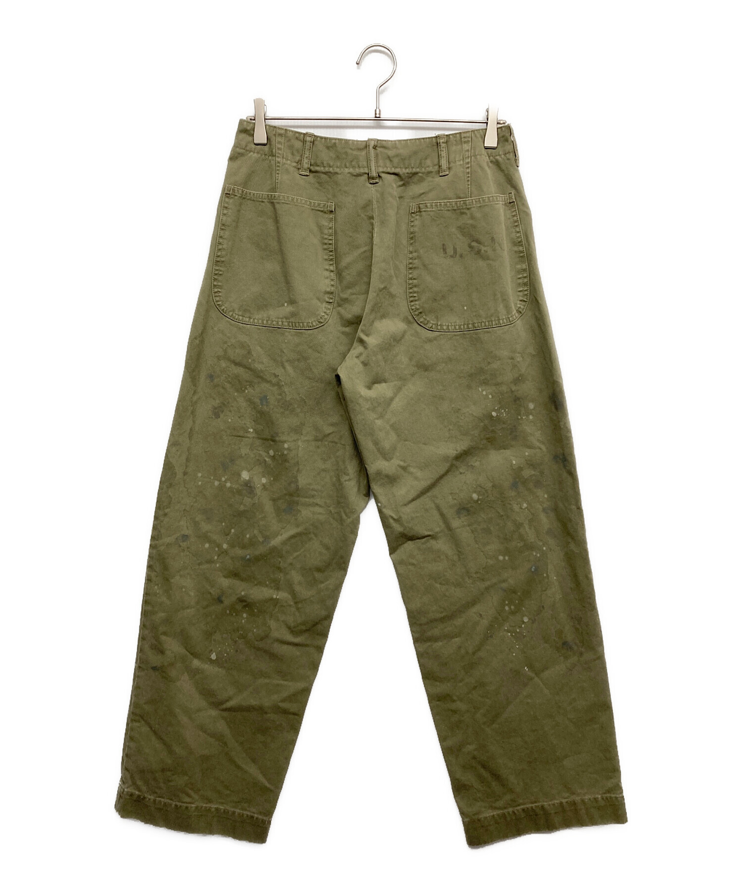 中古・古着通販】BOWWOW (バウワウ) USN N-3 TWILL TROUSERS オリーブ 