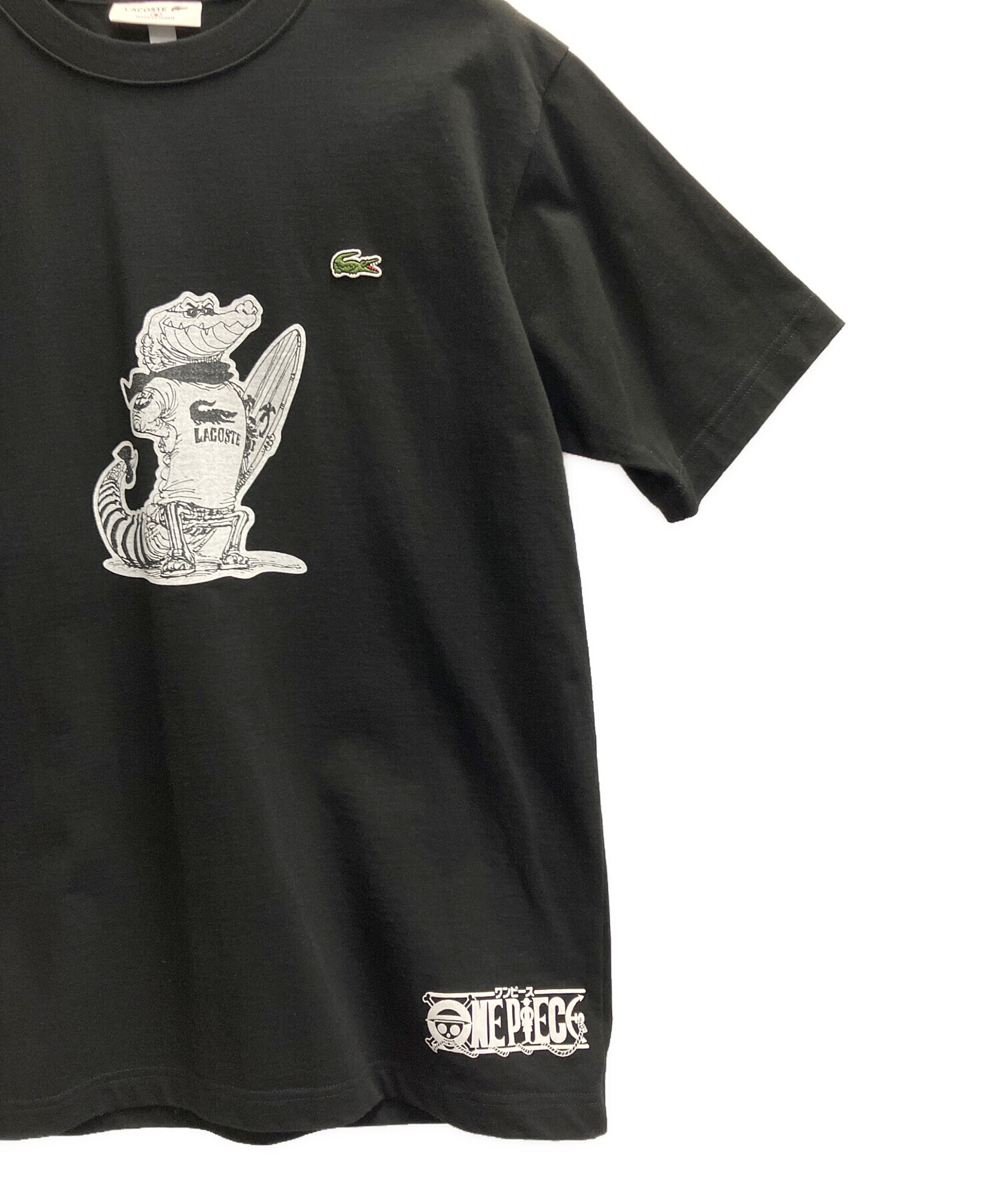新品未使用 ワニロゴTシャツ黒LサイズLACOSTE×ONE PIECE① LACOSTE ONE PIECE BLACK T-SHIRT SIZE L MADE IN JAPAN – SUNNY