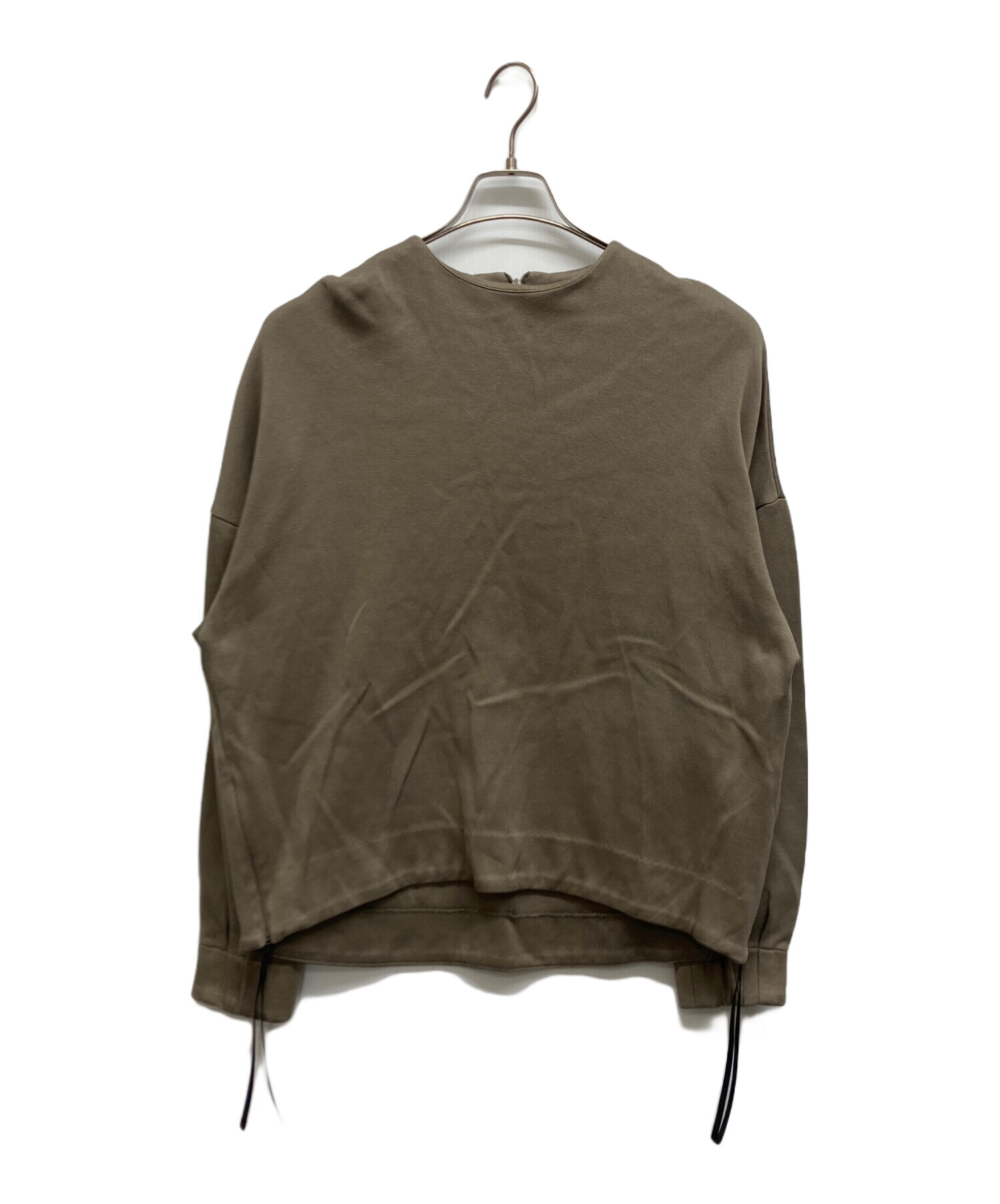 中古・古着通販】HYKE (ハイク) Cotton side zip pullover カーキ
