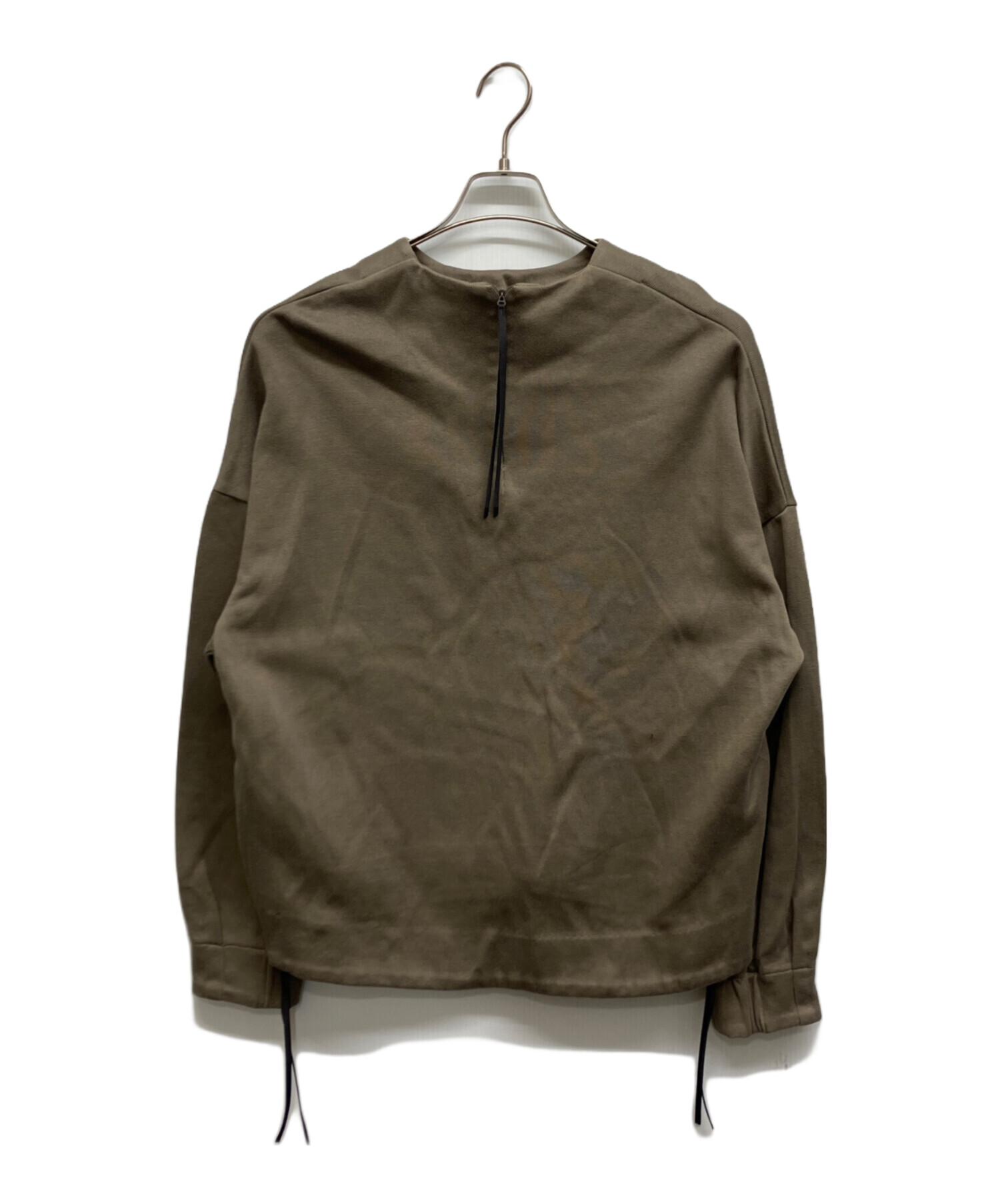 ひーこ様確認用 中古・古着通販】HYKE (ハイク) Cotton side zip pullover カーキ