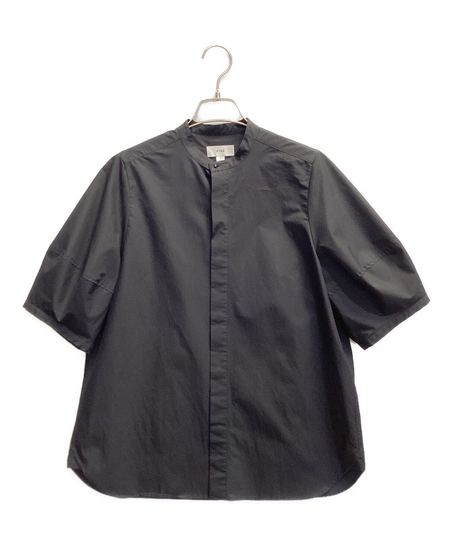 HYKE バルーンスリーブ　ブラウス　7分袖　 ブラック サイズ1 中古・古着通販】HYKE (ハイク) BALLOON SLEEVE BLOUSE ブラック