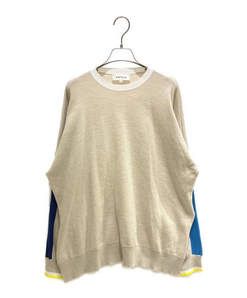 ENFOLD ラインワイドプルオーバーニット ENFOLD - エンフォルド ラインワイドプルオーバーニットの通販 by