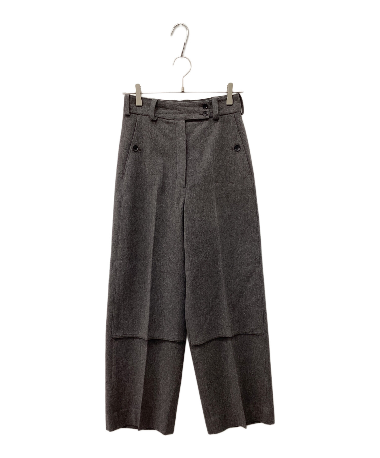 LEMAIRE ルメール ウールスラックス 中古・古着通販】LEMAIRE (ルメール) Wool trousers グレー サイズ