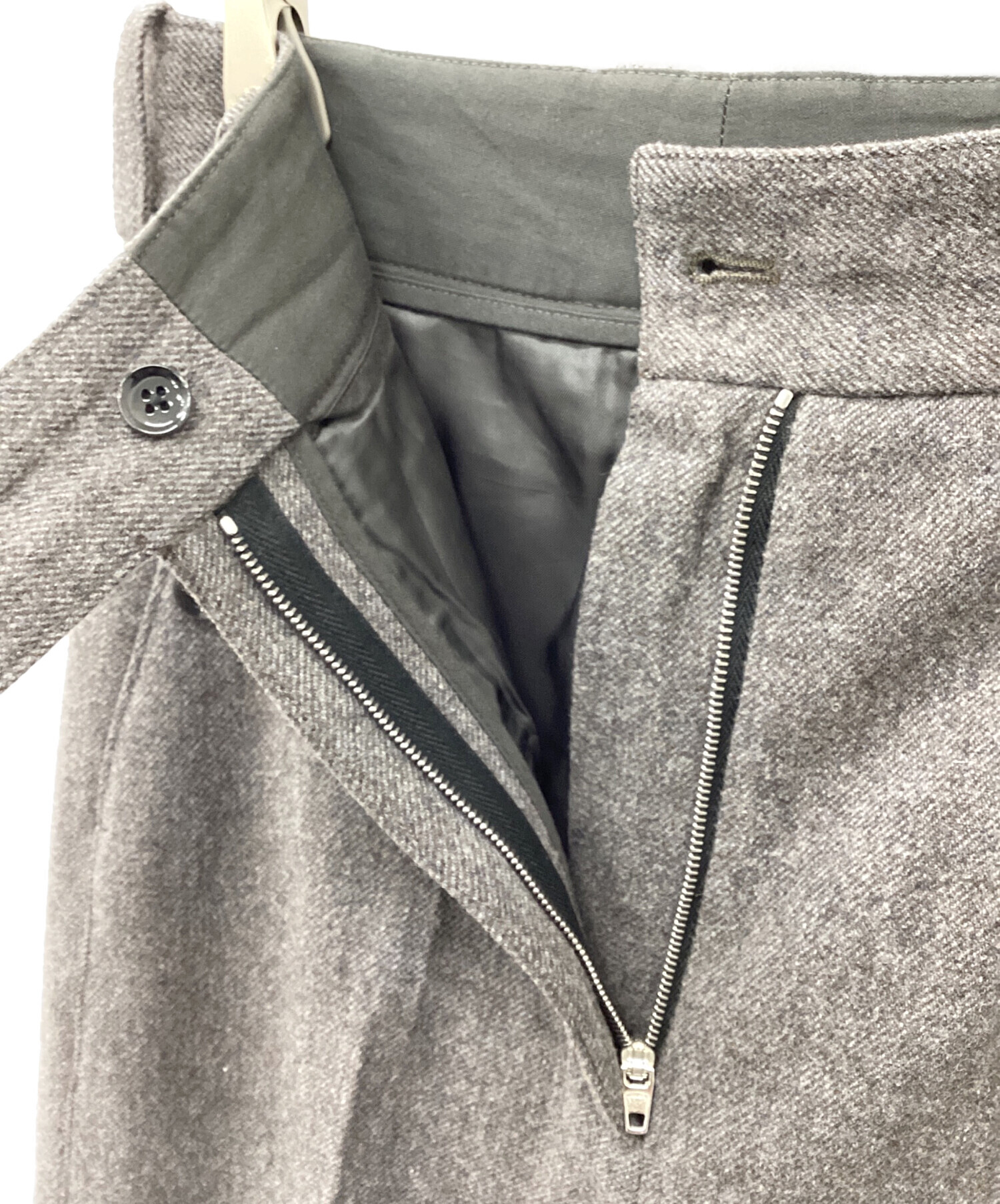 中古・古着通販】LEMAIRE (ルメール) Wool trousers グレー サイズ