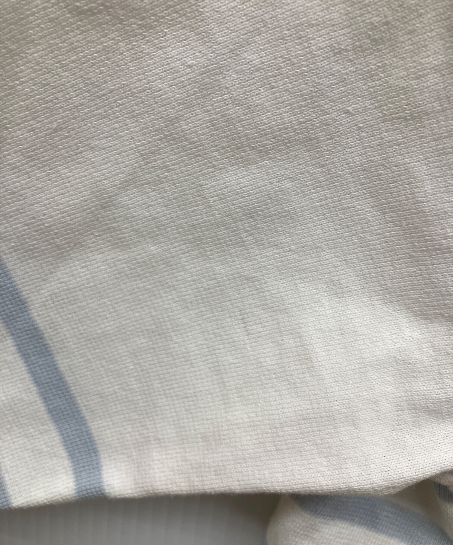 OUTIL ウティ Tシャツ・カットソー 0(XS位) 白x深緑(ボーダー) 【古着】【中古】 OUTIL(ウティ) ハイネックボーダーTシャツ ホワイト×ブラック サイズ 0