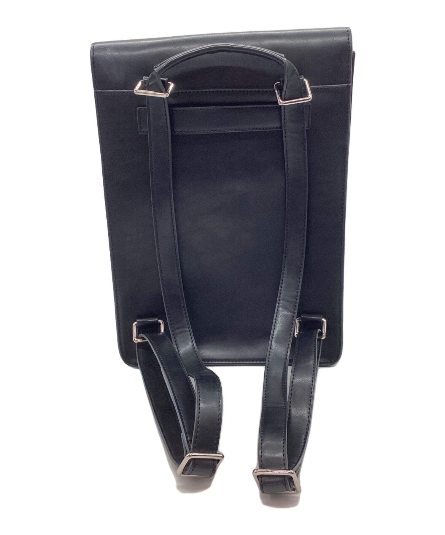 中古・古着通販】KLON (クローン) SQUARE LINE RUCKSACK ブラック 
