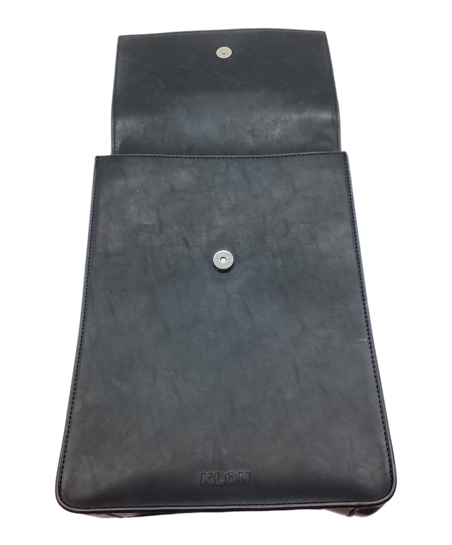 中古・古着通販】KLON (クローン) SQUARE LINE RUCKSACK ブラック 