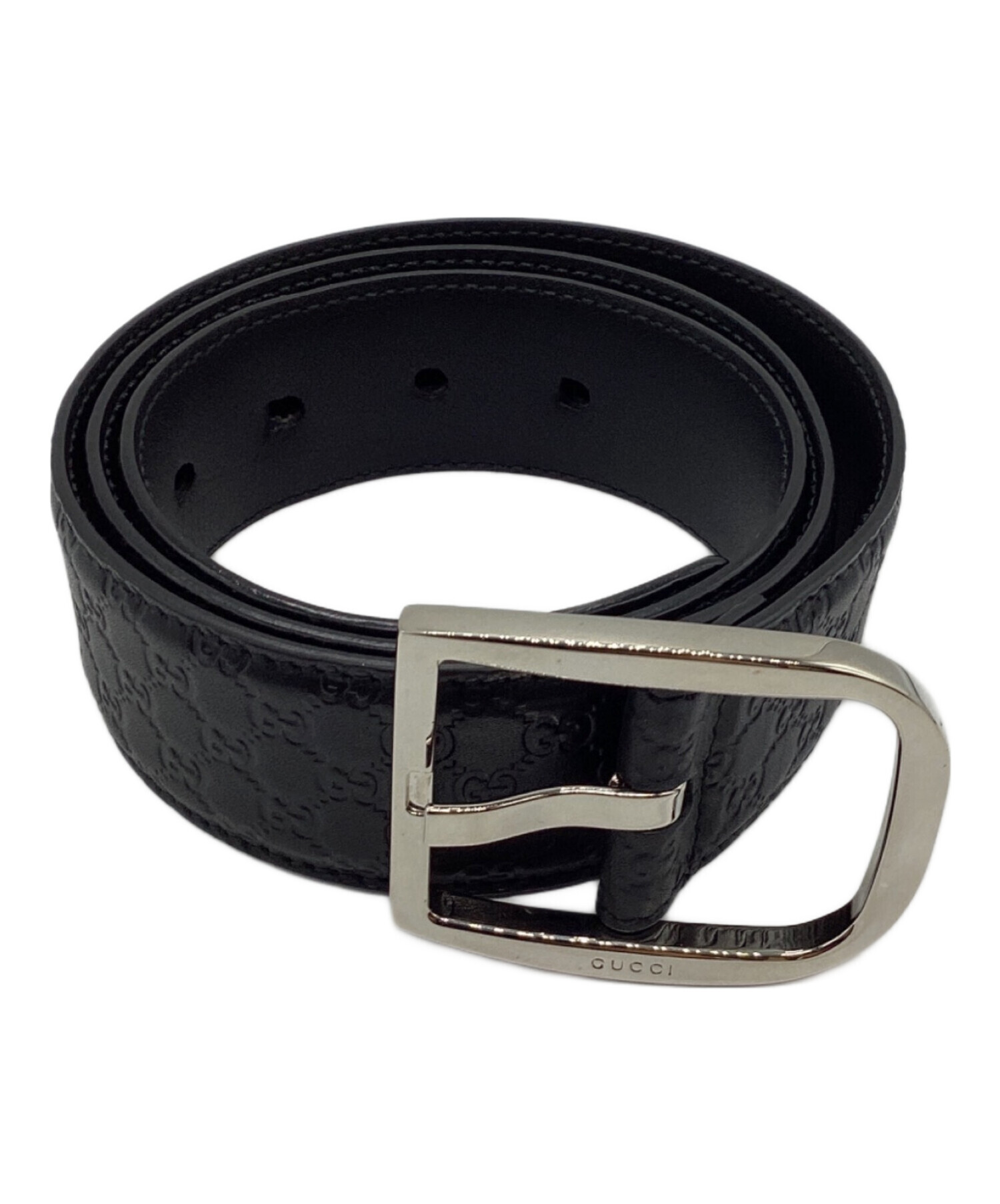 GUCCI グッチ/マイクログッチシマレザーベルト/281548/214***/80/グッチ/Aランク/92【中古】 中古・古着通販】GUCCI (グッチ) マイクログッチシマレザーベルト