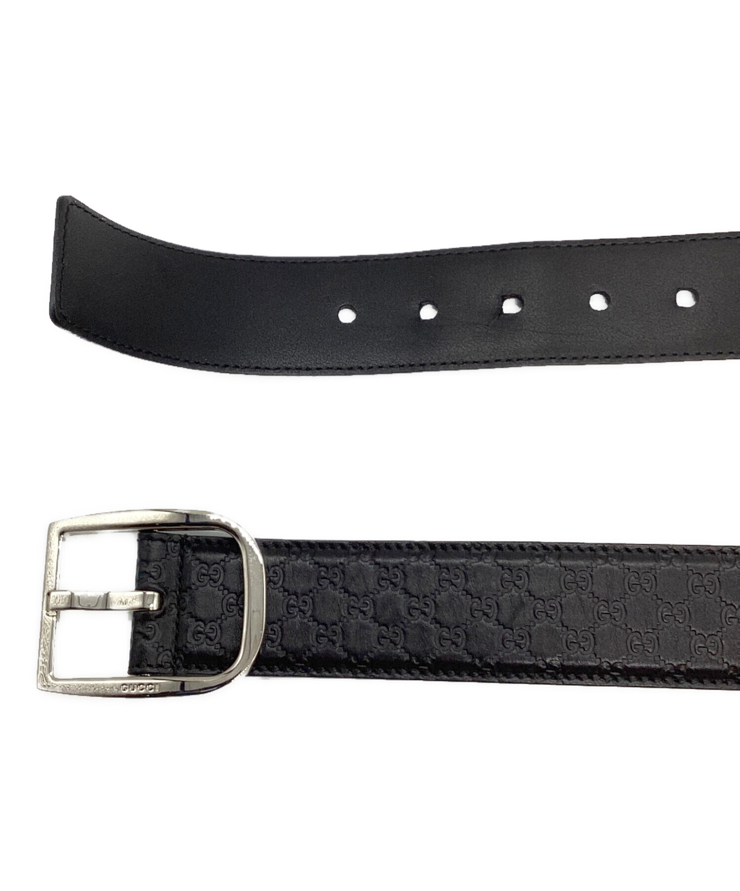 中古・古着通販】GUCCI (グッチ) マイクログッチシマレザーベルト