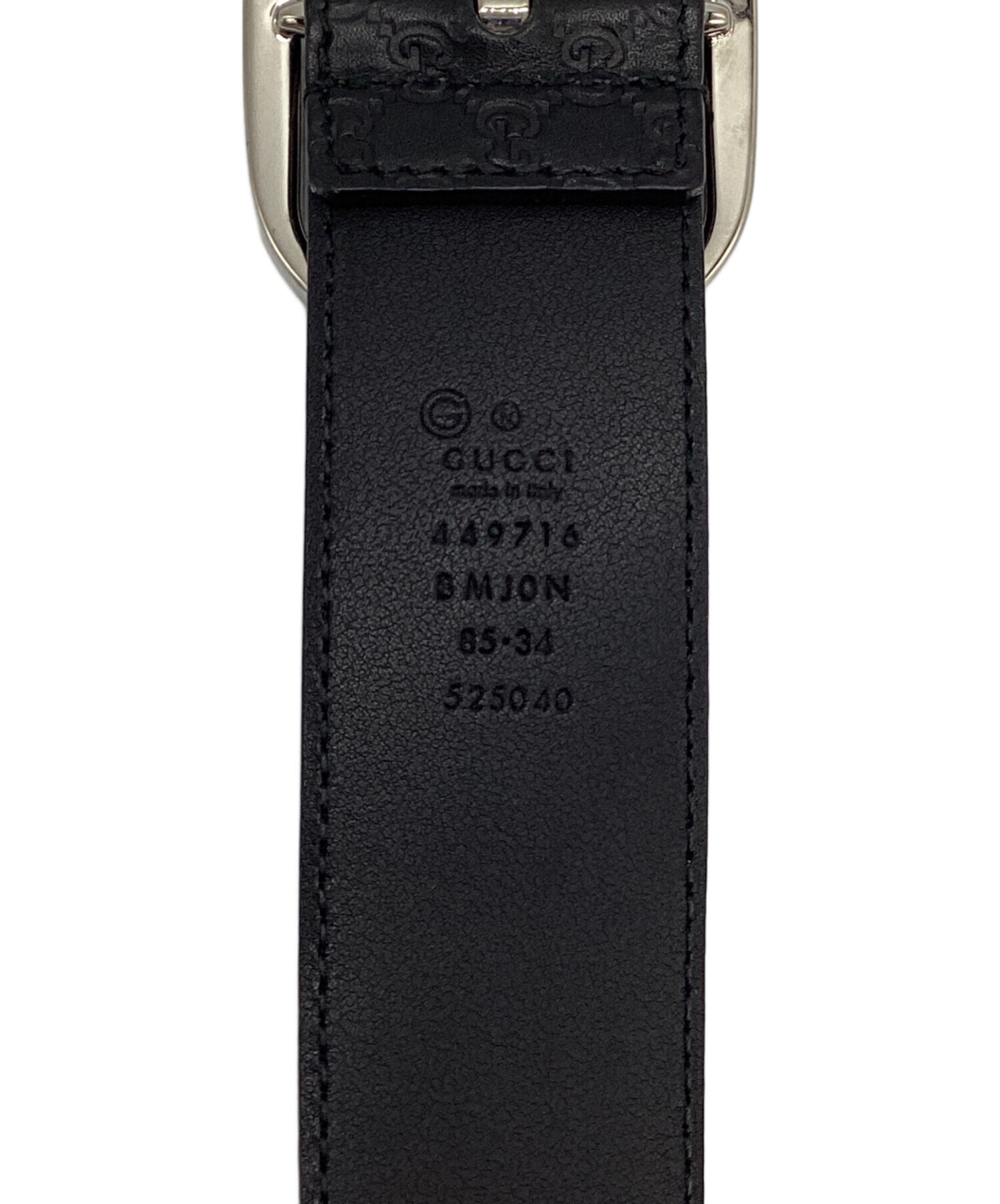 GUCCI グッチ/マイクログッチシマレザーベルト/281548/214***/80/グッチ/Aランク/92【中古】 中古・古着通販】GUCCI (グッチ) マイクログッチシマレザーベルト