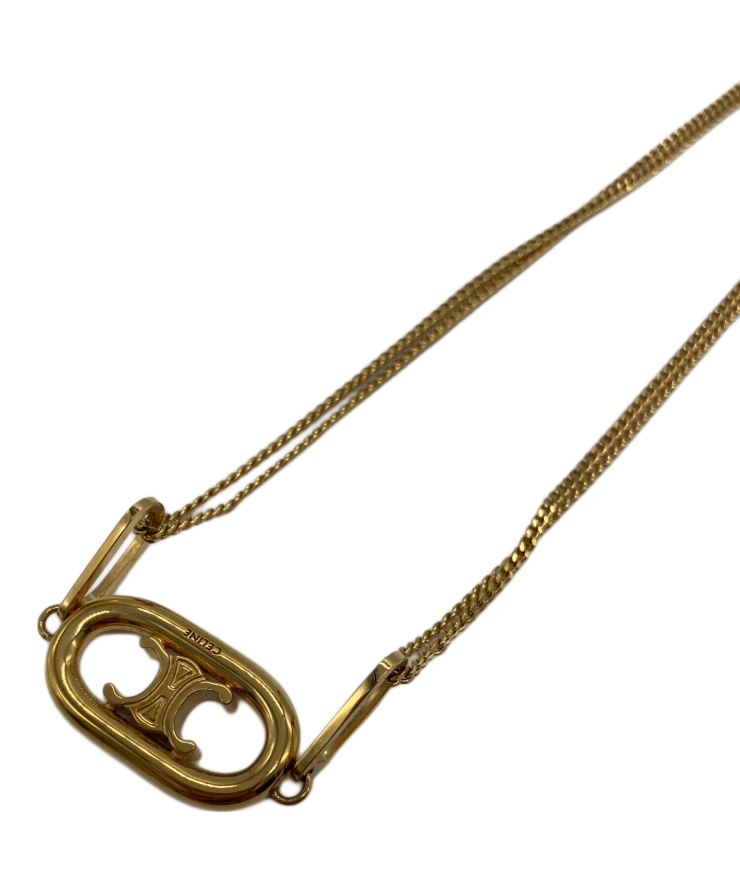中古・古着通販】CELINE (セリーヌ) トリオンフネックレス ゴールド