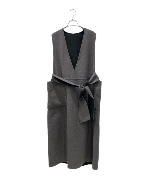 極美品 22AW Drawer ウールVネックノースリーブワンピース 中古・古着通販】DRAWER (ドゥロワー) ウールリバーVネック