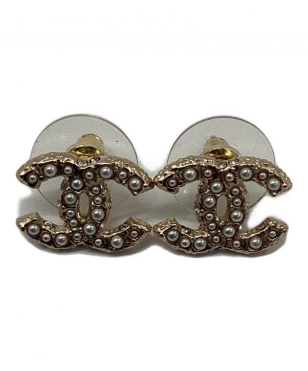 【未使用】シャネル　CHANEL ③ ココマークピアス　ゴールド 中古・古着通販】CHANEL (シャネル) ココマークピアス ゴールド