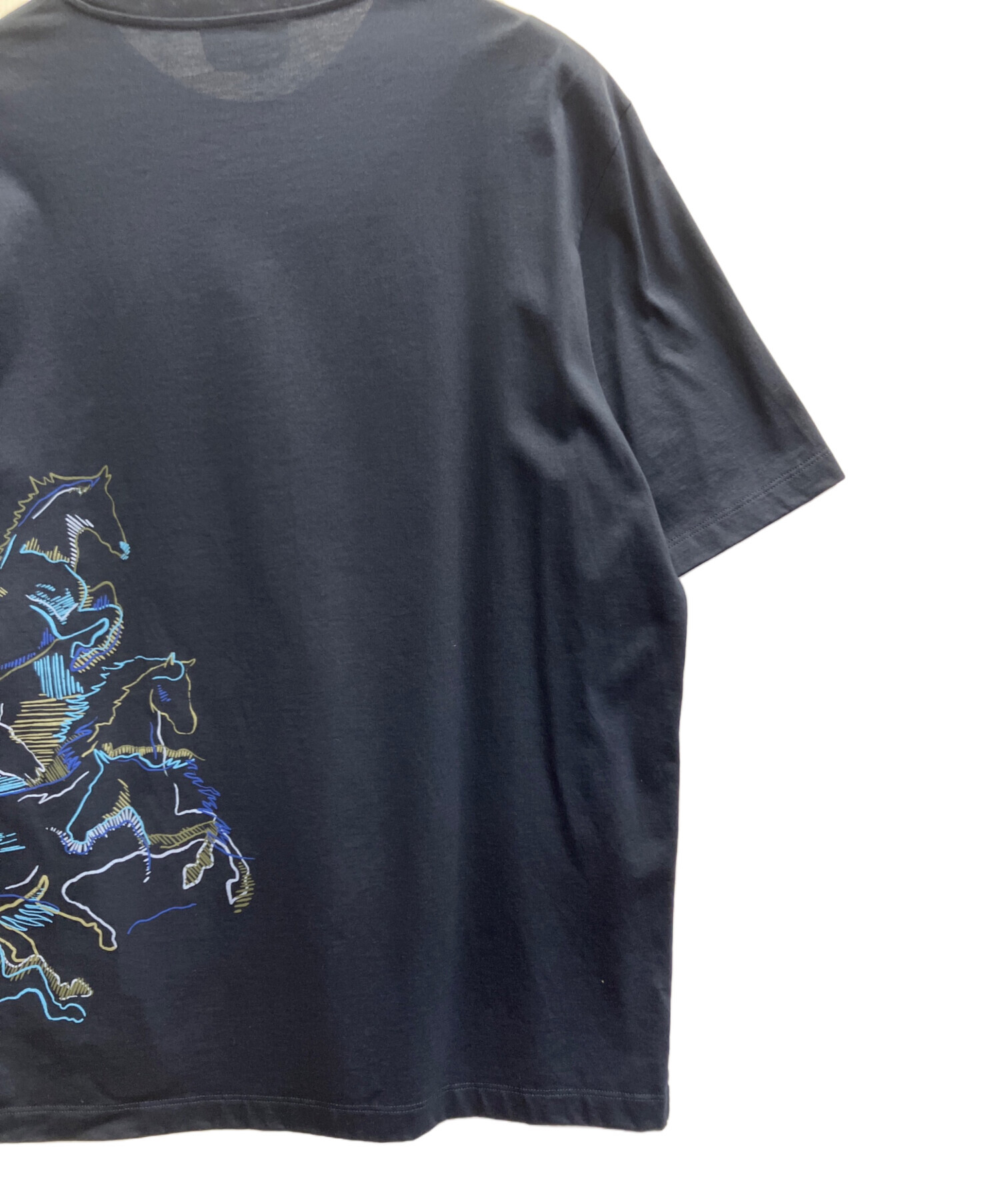 中古・古着通販】HERMES (エルメス) Tシャツ ネイビー サイズ:L