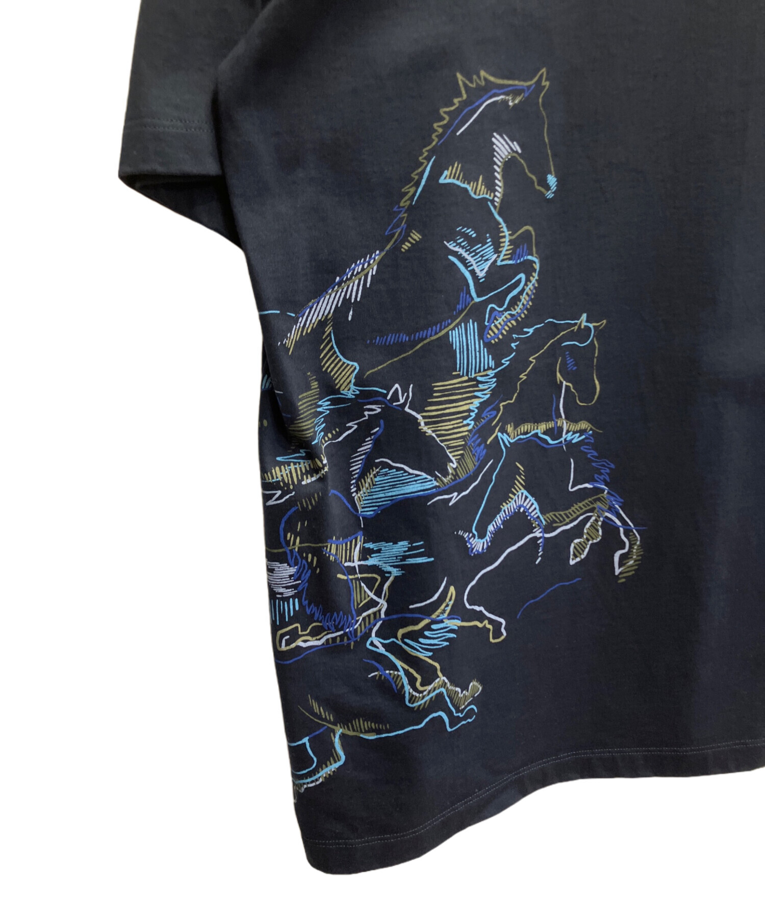 中古・古着通販】HERMES (エルメス) Tシャツ ネイビー サイズ:L