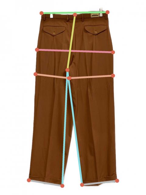 中古・古着通販】GUCCI (グッチ) グッチラベルトラウザーパンツ