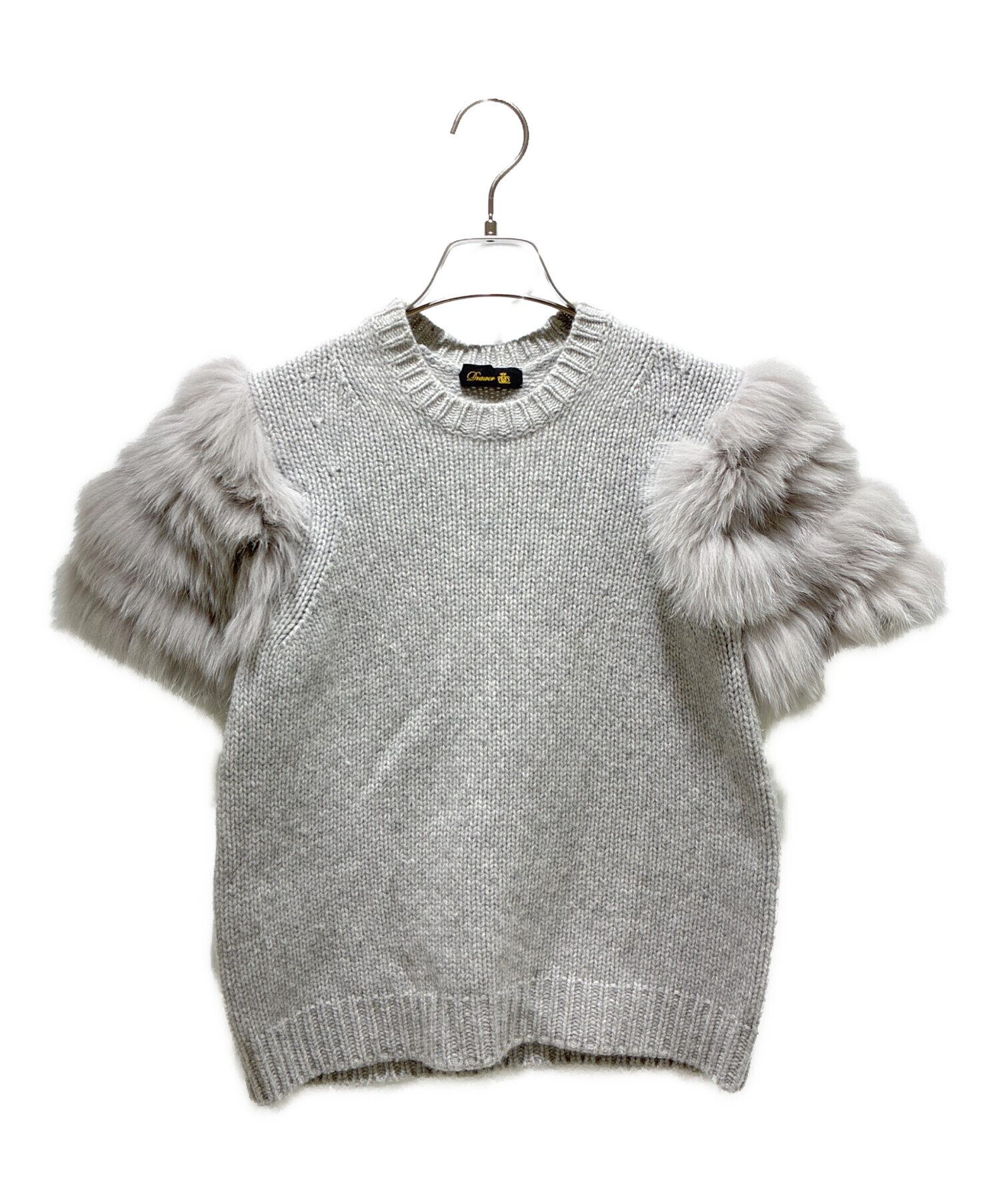 Drawer ドゥロワーミニ裏毛ロングスリーブプルオーバー ホワイト 2 Drawer ドゥロワーミニ裏毛ロングスリーブプルオーバー ホワイト 2