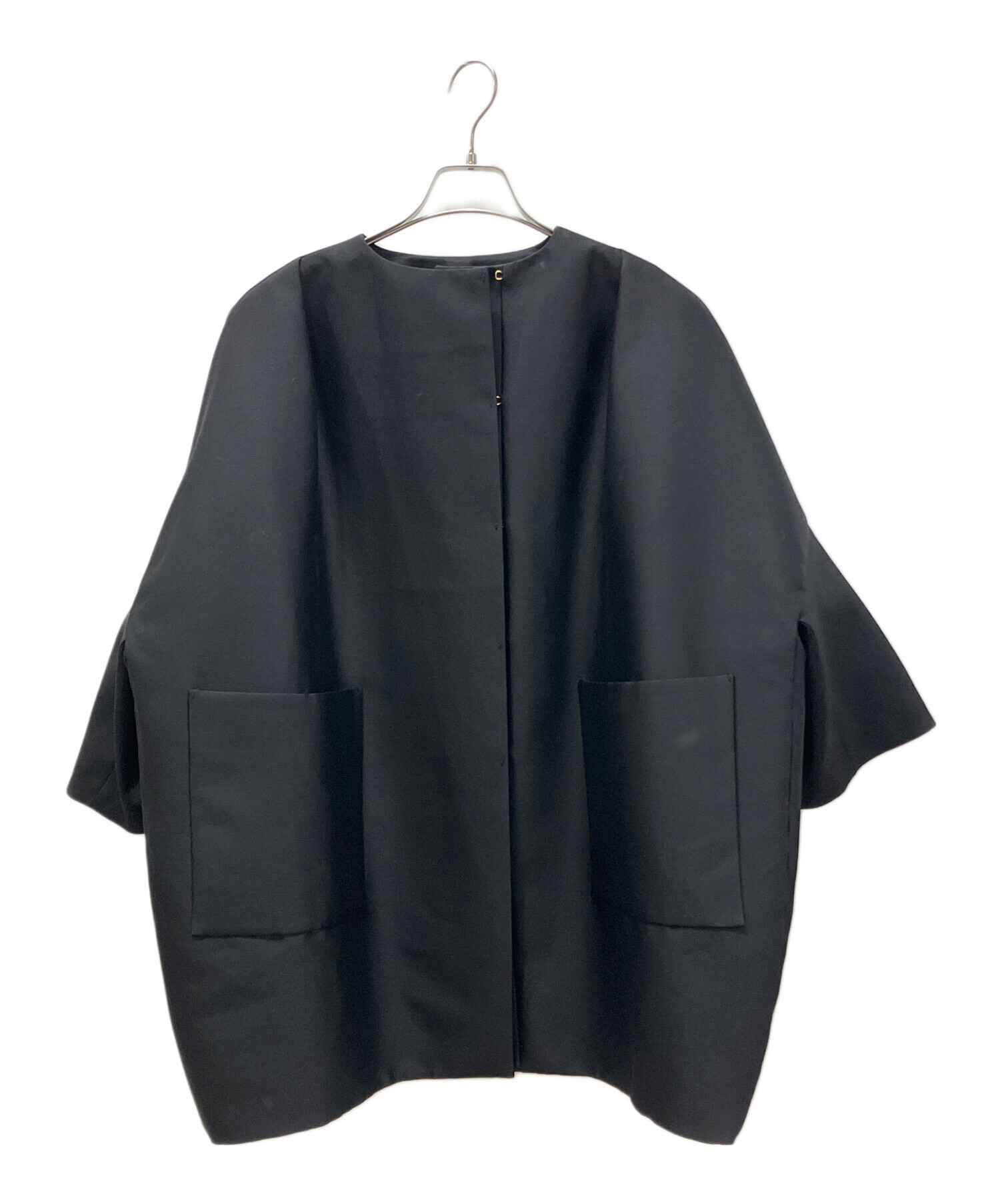 中古・古着通販】Cruciani (クルチアーニ) ノーカラーコクーンコート 