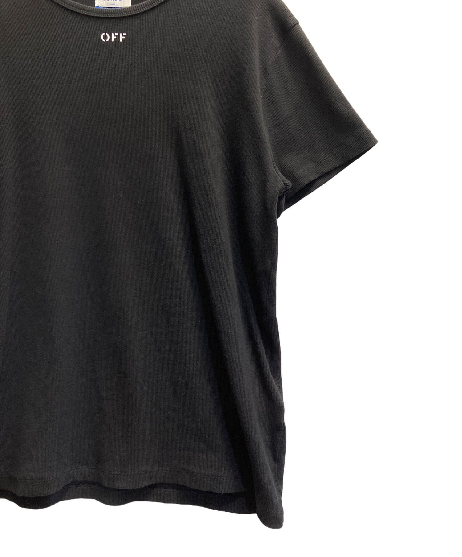 希少サイズ　off-white Tシャツ　xxl 中古・古着通販】OFFWHITE (オフホワイト) Tシャツ ブラック サイズ
