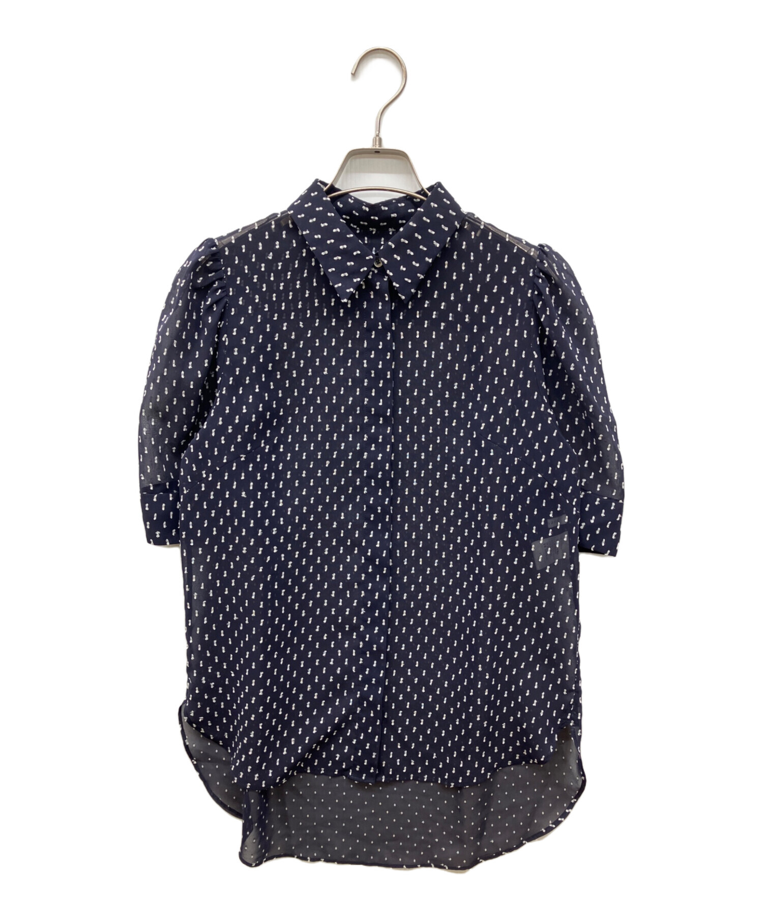 中古・古着通販】#Newans (ハッシュニュアンス) ドットデザインシアー 