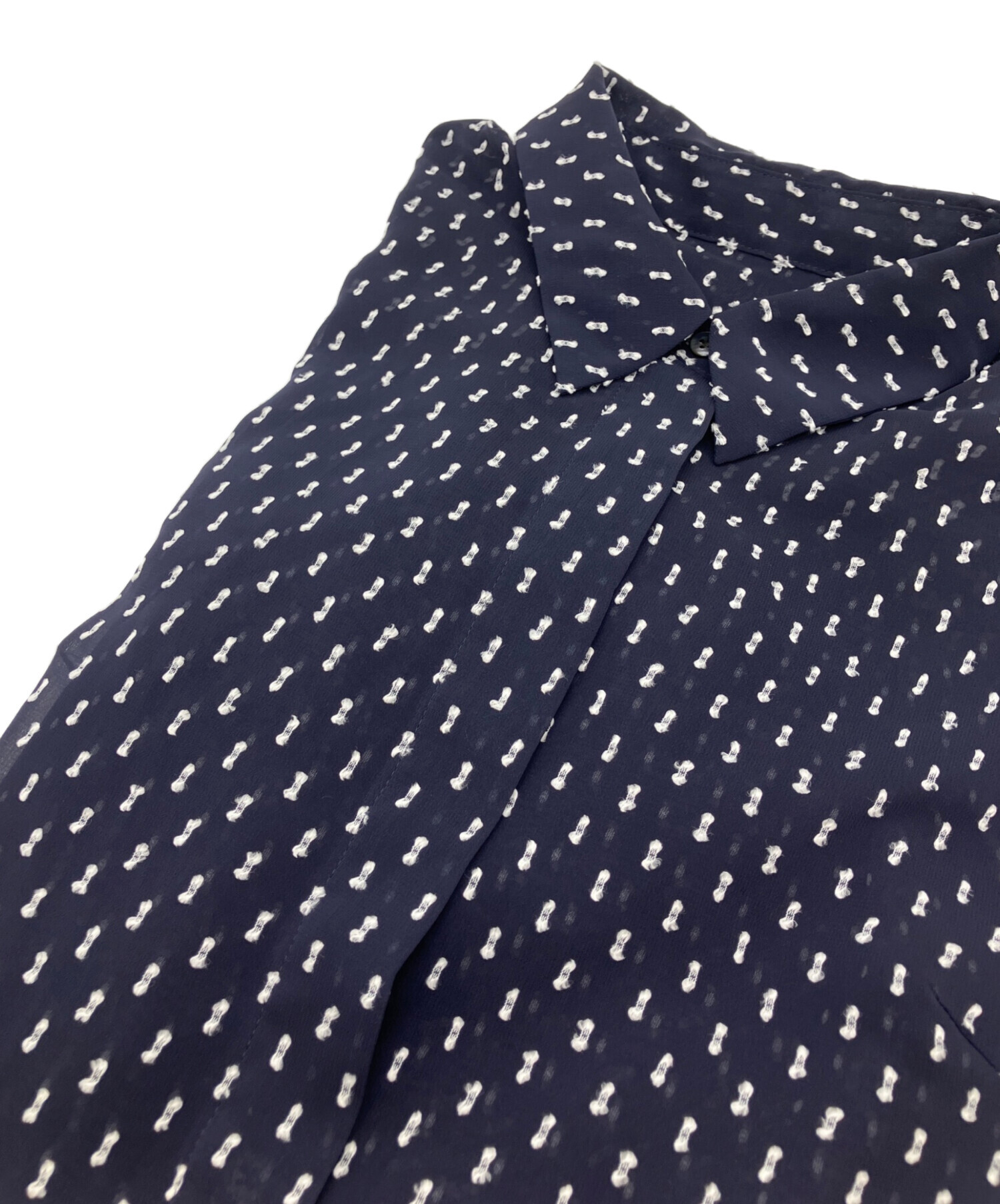 中古・古着通販】#Newans (ハッシュニュアンス) ドットデザインシアー 