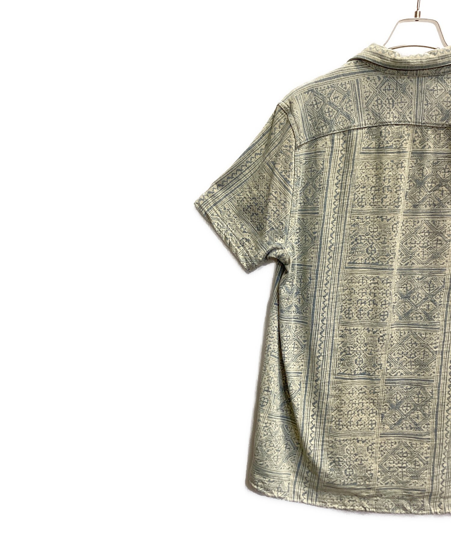中古・古着通販】RRL (ダブルアールエル) 総柄オープンカラーシャツ 