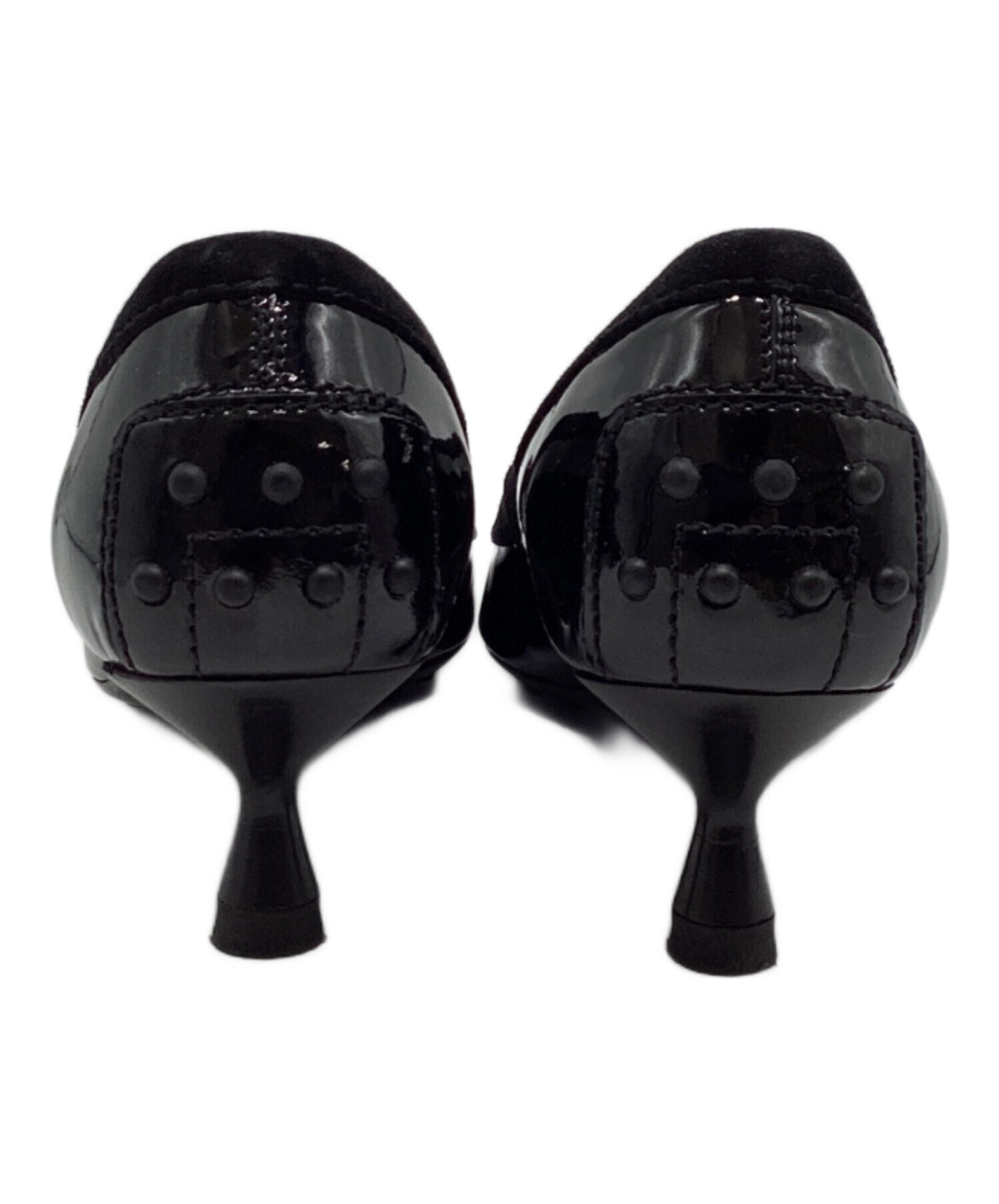 中古・古着通販】TOD'S (トッズ) スクエアトゥーエナメルパンプス