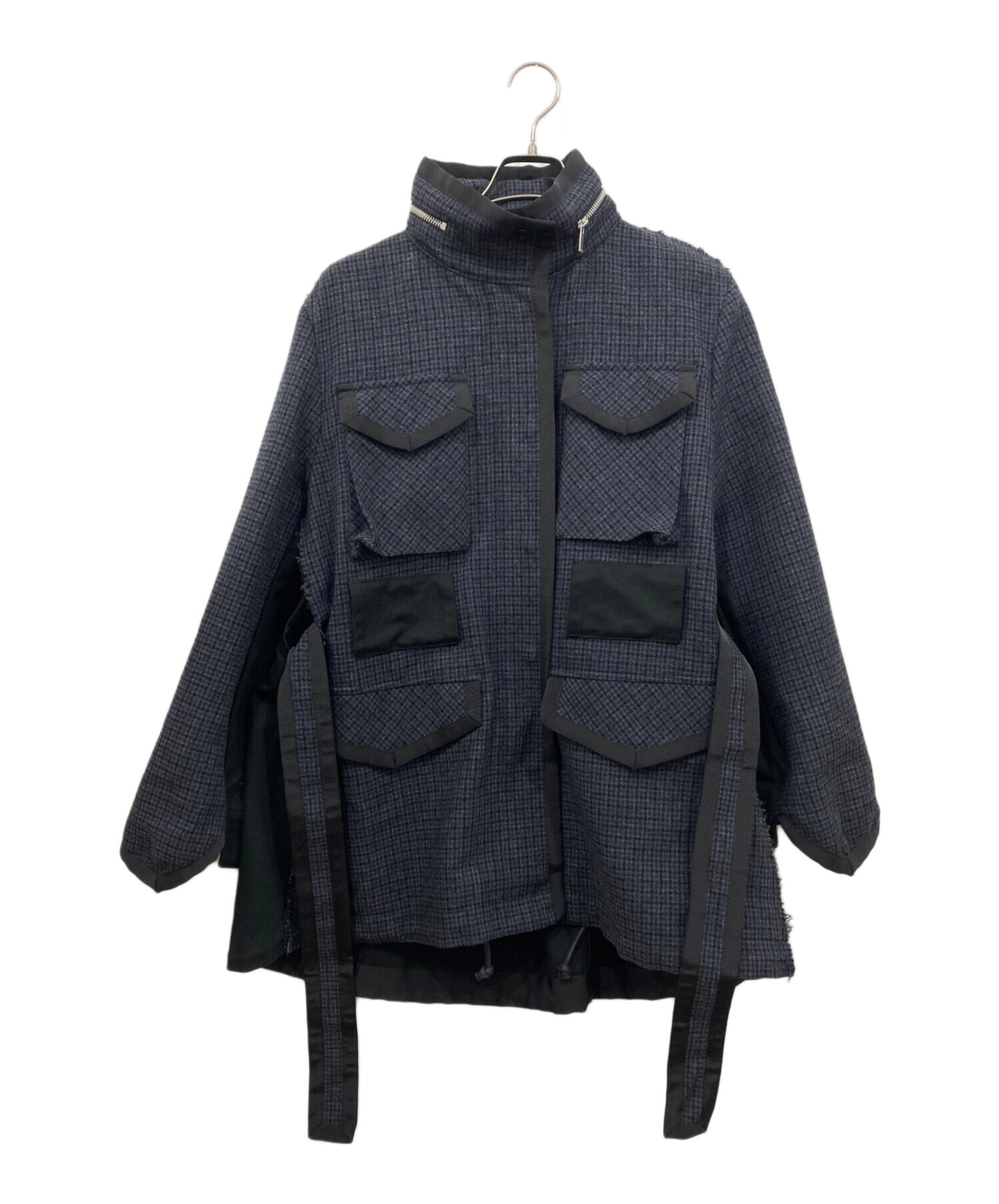 中古・古着通販】sacai (サカイ) ドッキングコート ネイビー サイズ:1