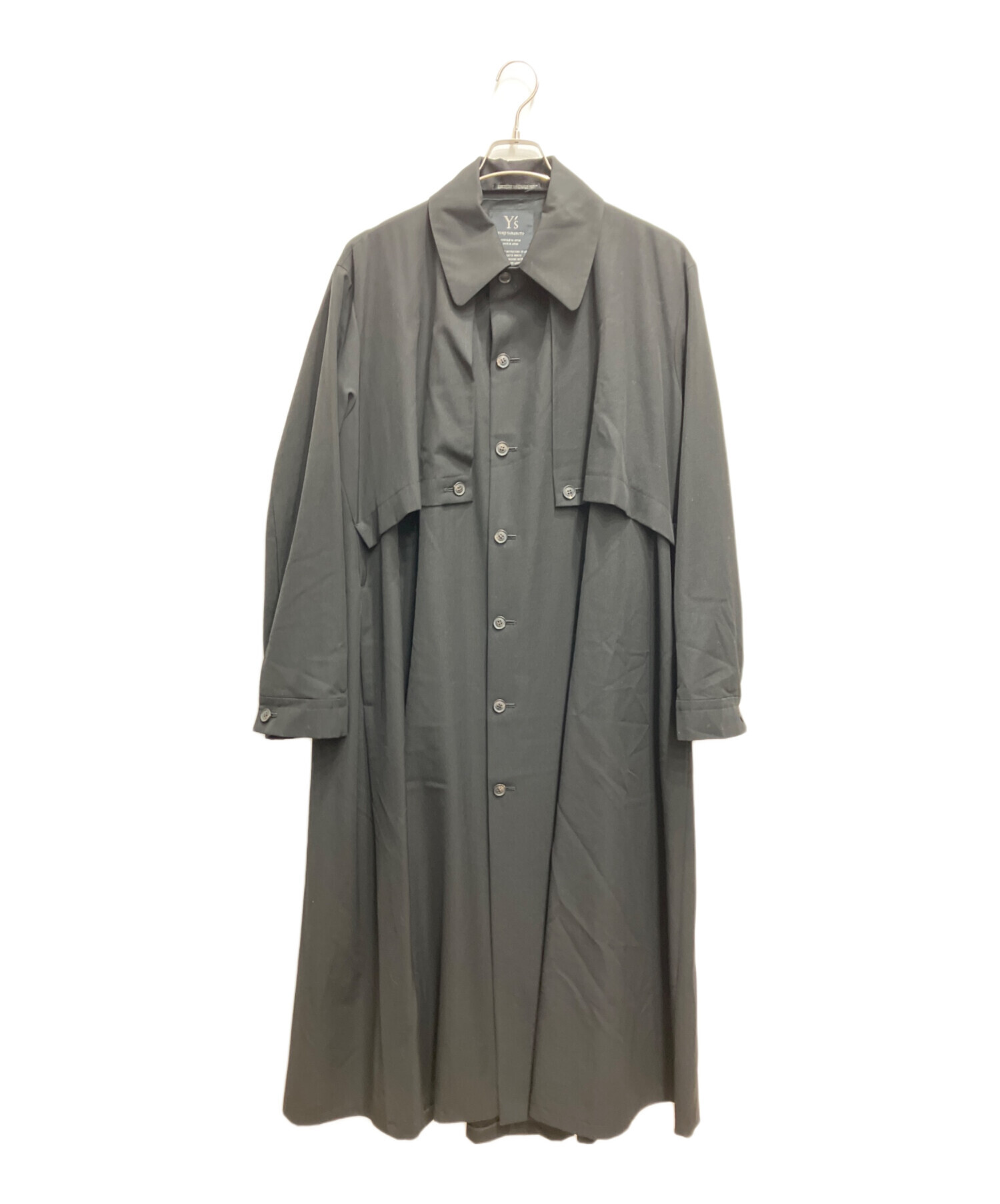 Y's ワイズ ロングコート ワイズY'sヨウジヤマモト グレー ジュ ロング