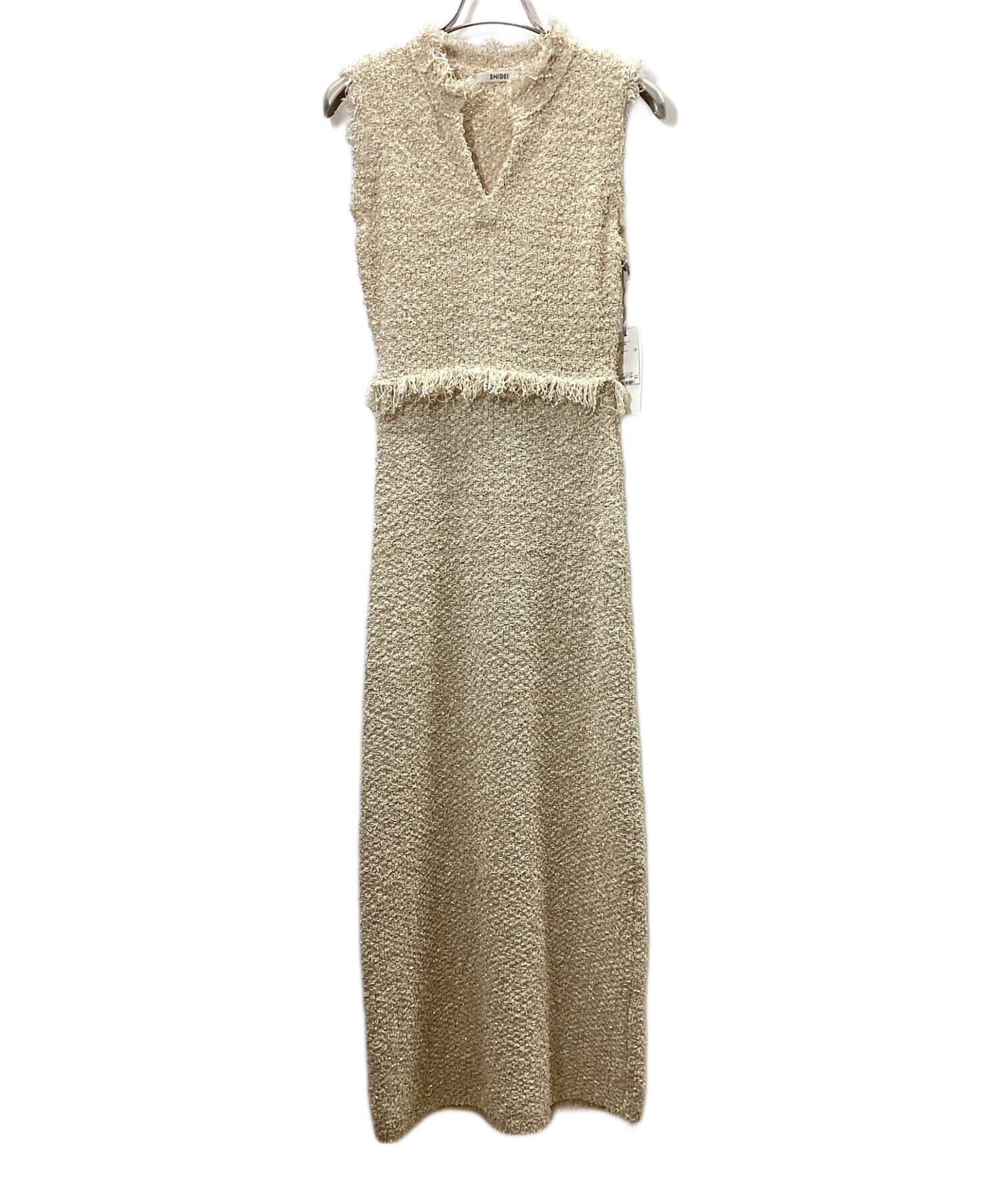 スナイデル　ツイードニットワンピ SNIDEL（スナイデル）の「ツイードニットワンピース（ワンピース