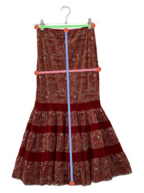 ジャンポールゴルチエ　総柄　パワーネット　スカート　フレア　メッシュ　アーカイブ ジャンポールゴルチエ 総柄 パワーネット スカート フレア メッシュ