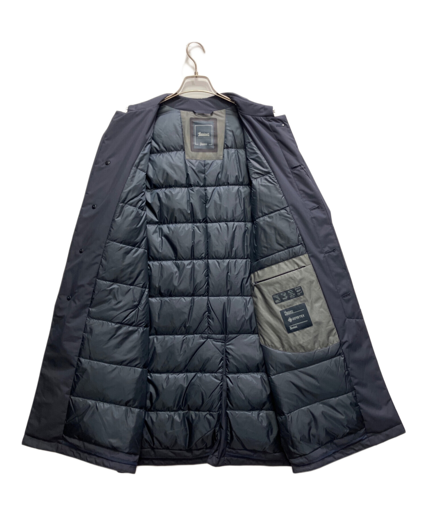 中古・古着通販】HERNO (ヘルノ) ダウンコート ネイビー サイズ:48 未 