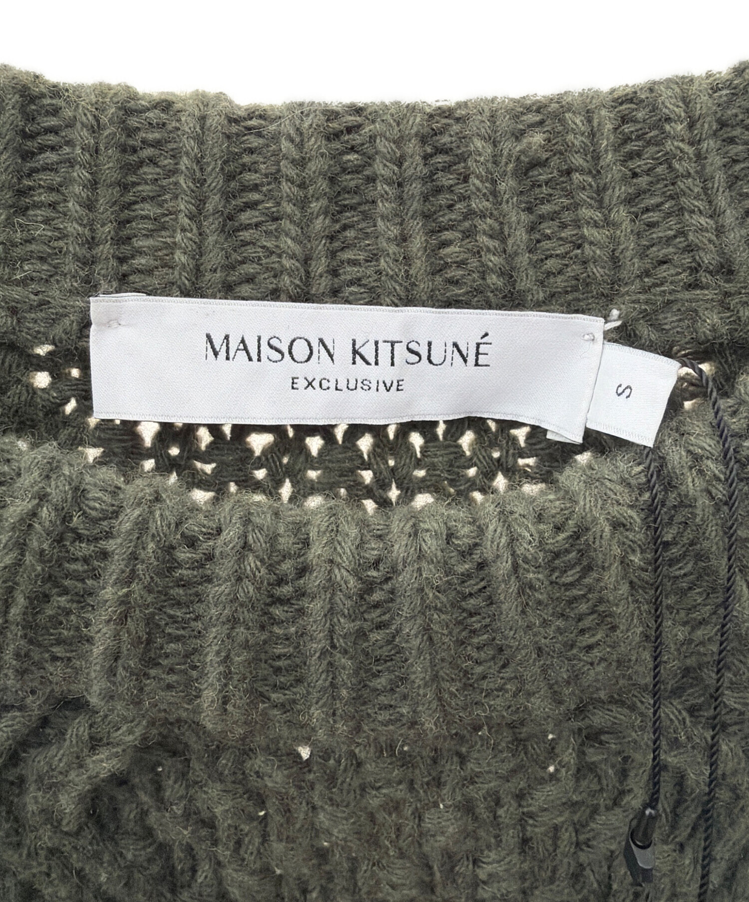 中古・古着通販】MAISON KITSUNE (メゾンキツネ) OLY CHUNKY ARAN KNIT
