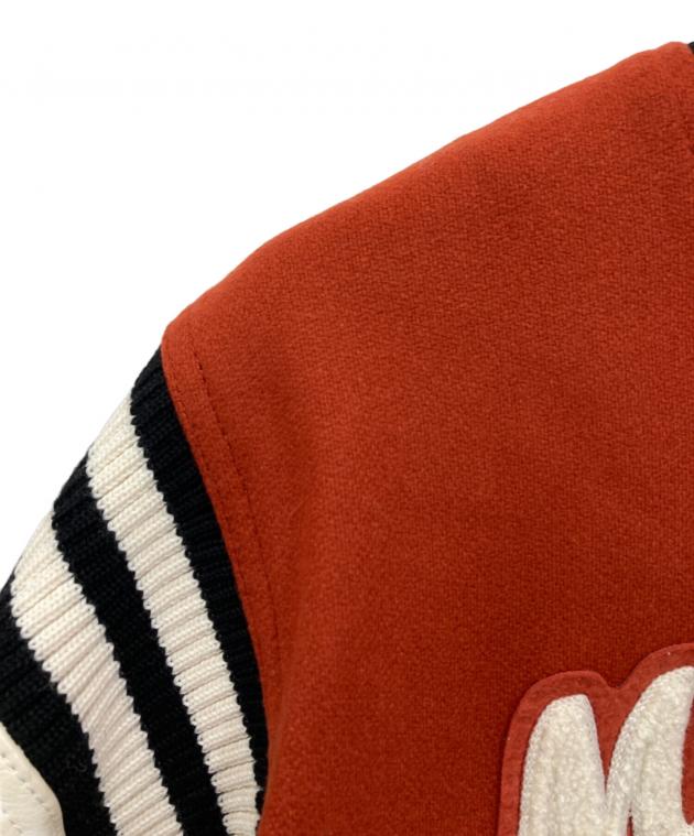 中古・古着通販】MAISON KITSUNE (メゾンキツネ) レザー切替スタジャン