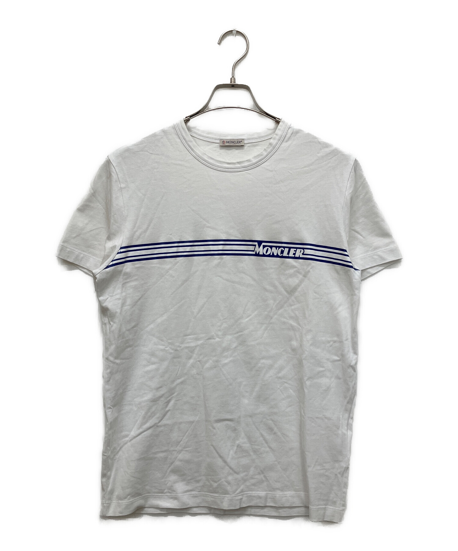 中古・古着通販】MONCLER (モンクレール) ロゴプリントTシャツ 