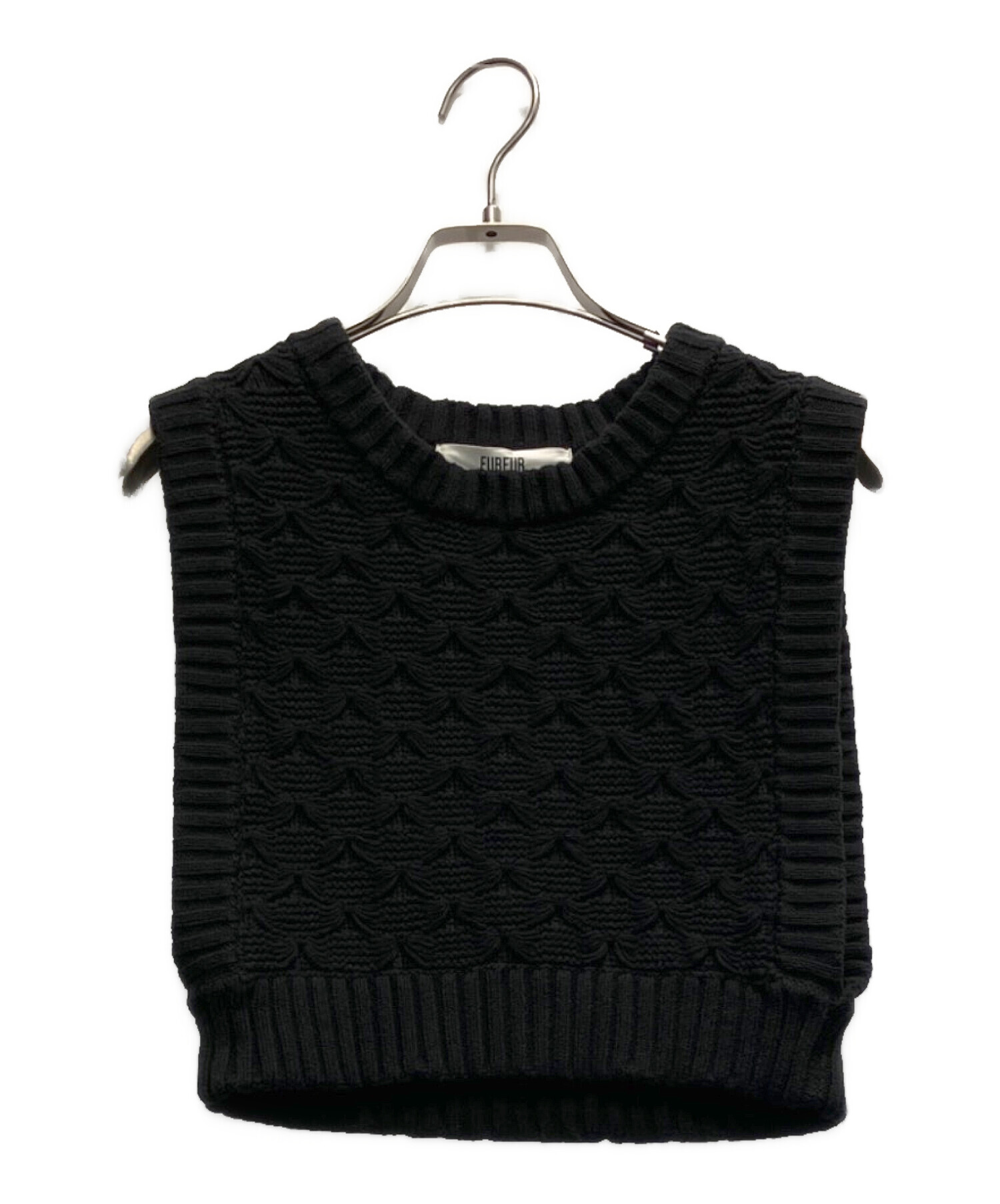 中古・古着通販】furfur (ファーファー) ニットベストセットワンピース