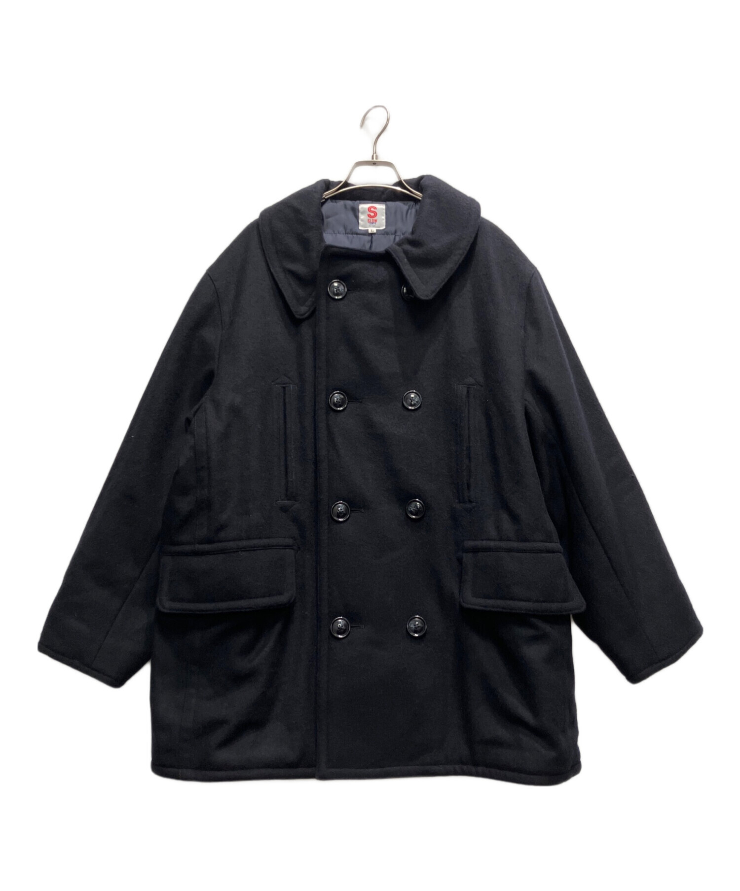 中古・古着通販】slow tempo (スローテンポ) Pコート ネイビー サイズ
