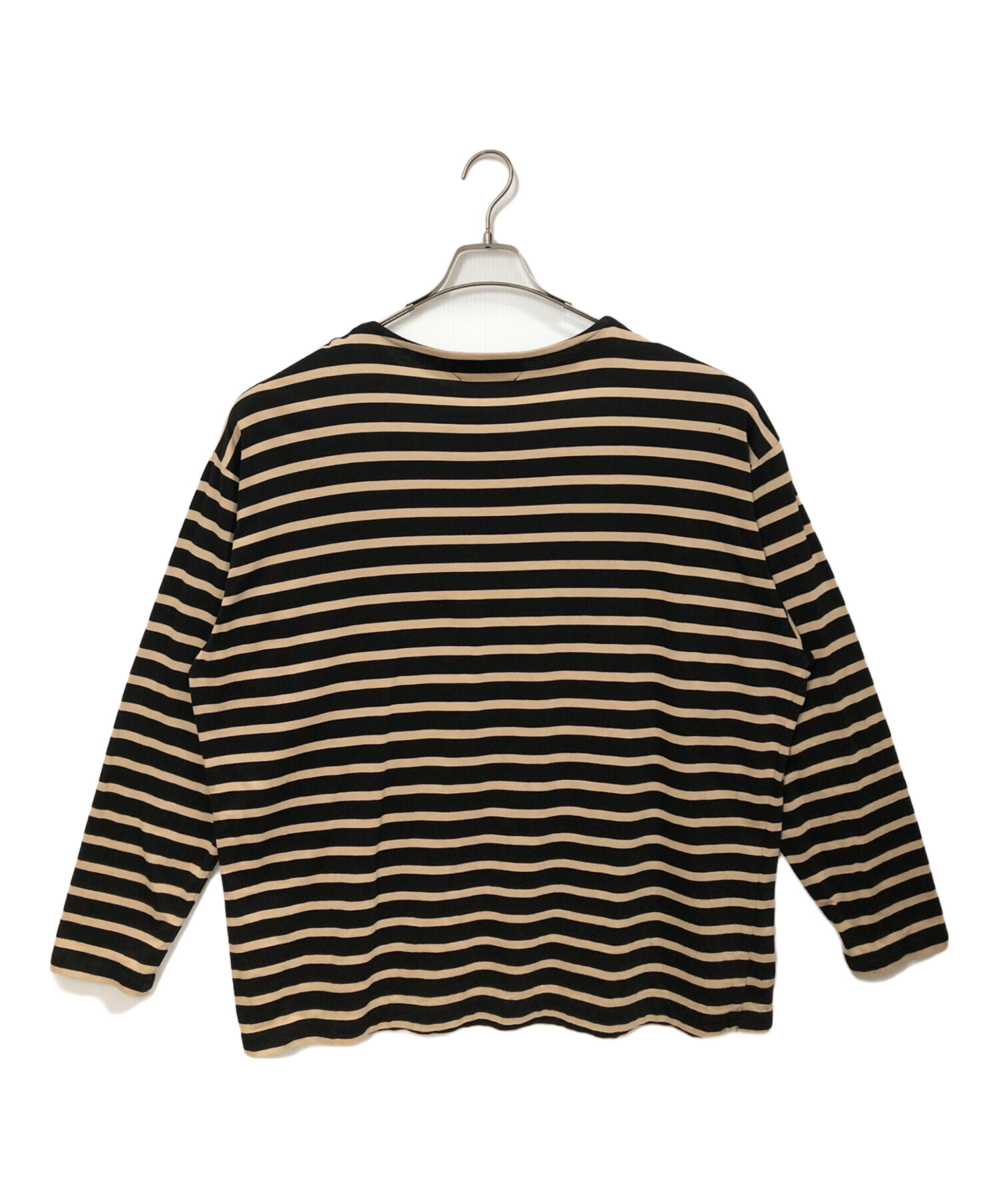 中古・古着通販】AUBERGE (オーベルジュ) ボーダーカットソー ベージュ